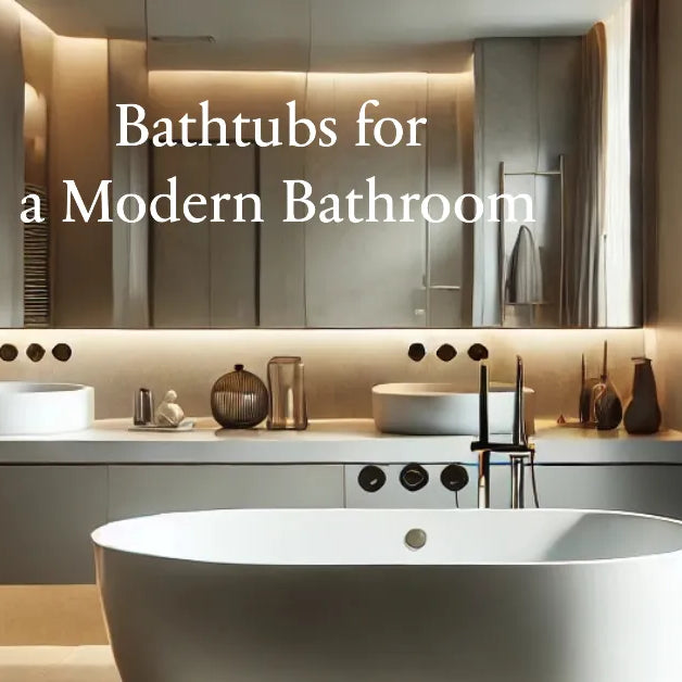 Modern freestanding bathtub in a stylish bathroom renovation