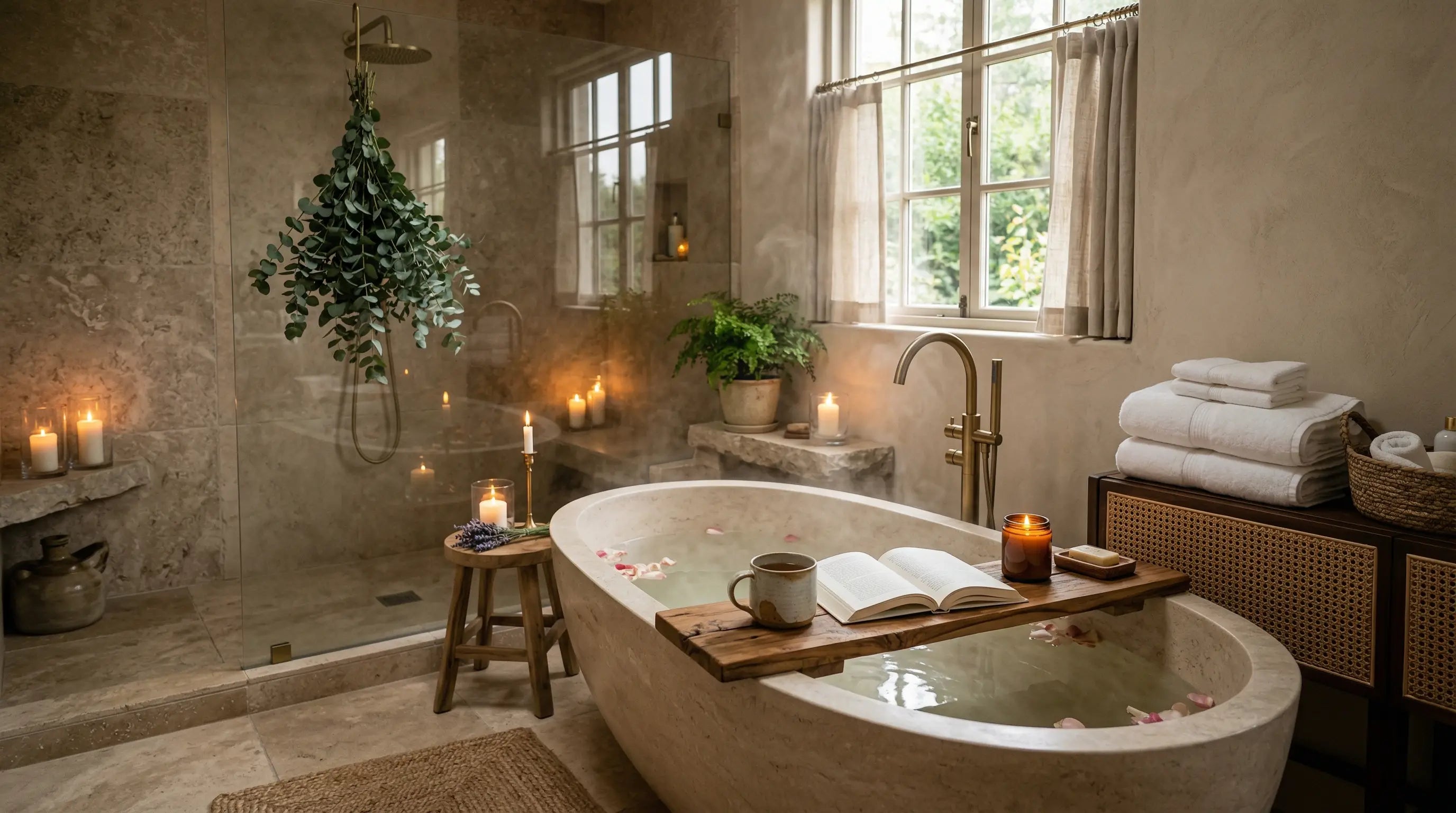 How to Create a Spa-Like Bathroom at Home on Any Budget