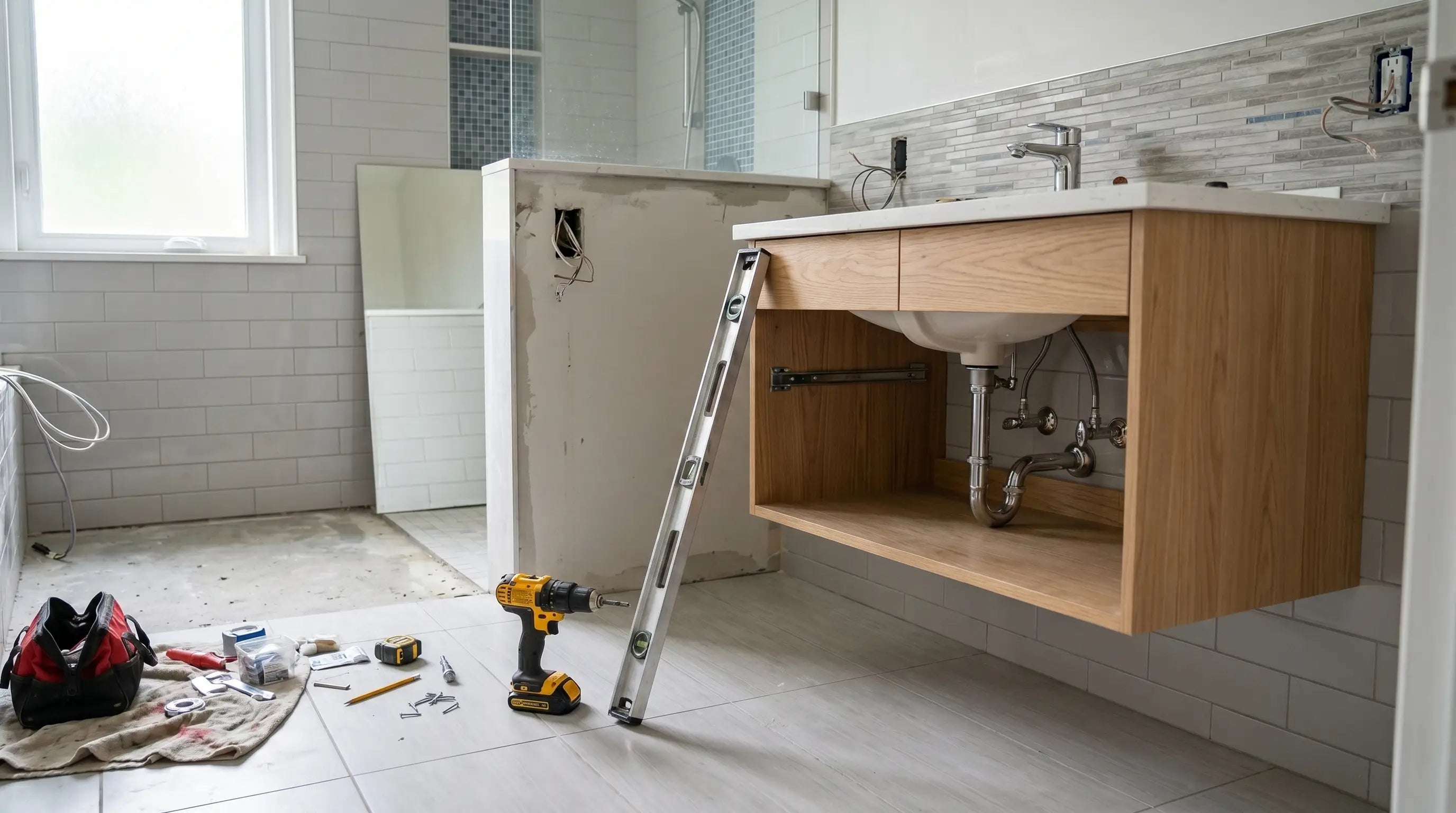 How to Install a Bathroom Vanity (Step-by-Step)