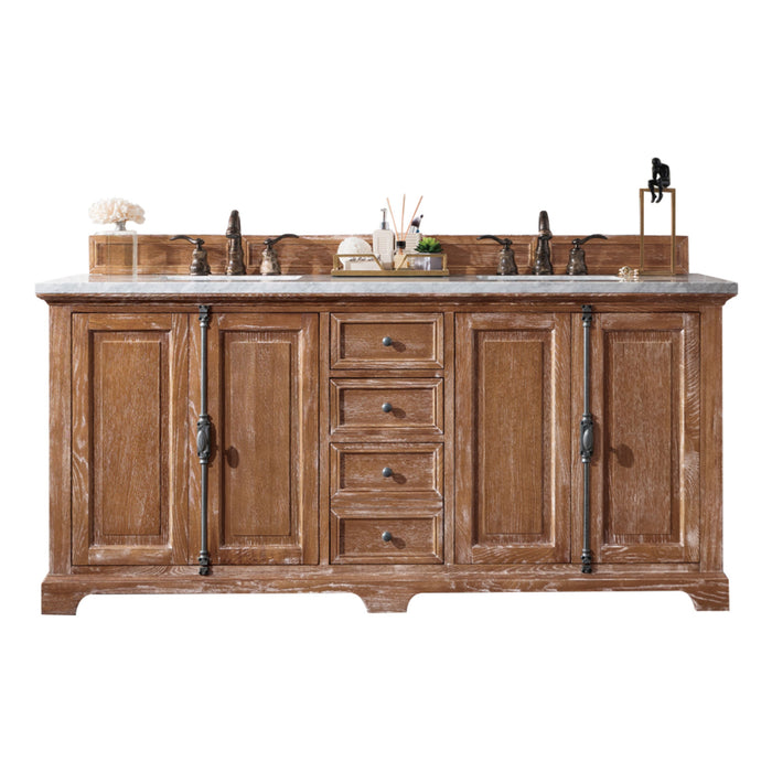 Driftwood / Carrara White - 3 Faucet Holes