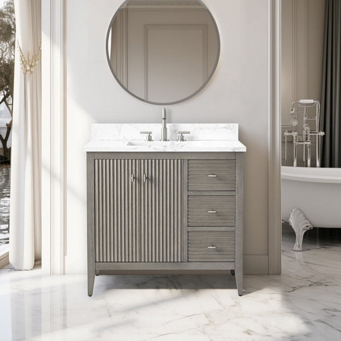 Linear Driftwood Gray / Brushed Nickel
