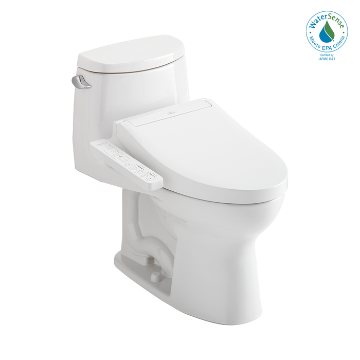 Toto Washlet+ Ultramax II One Piece Elongated 1.28 GPF Toilet and Washlet+ C2 Bidet Seat