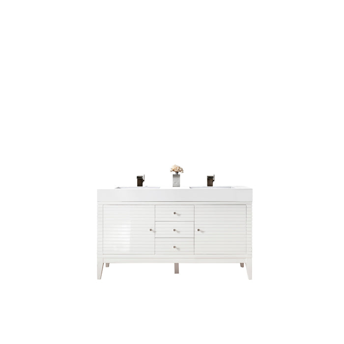 Glossy White / Glossy White - 1 Faucet Hole