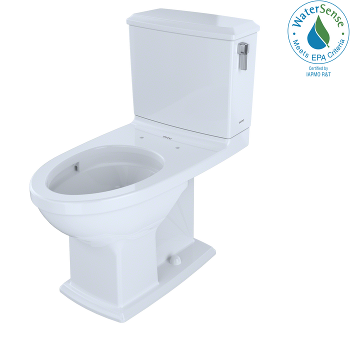 Toto Connelly Two Piece Elongated Dual Max 1.28 and 0.9 GPF Universal Height Toilet with Cefiontect and Right Lever