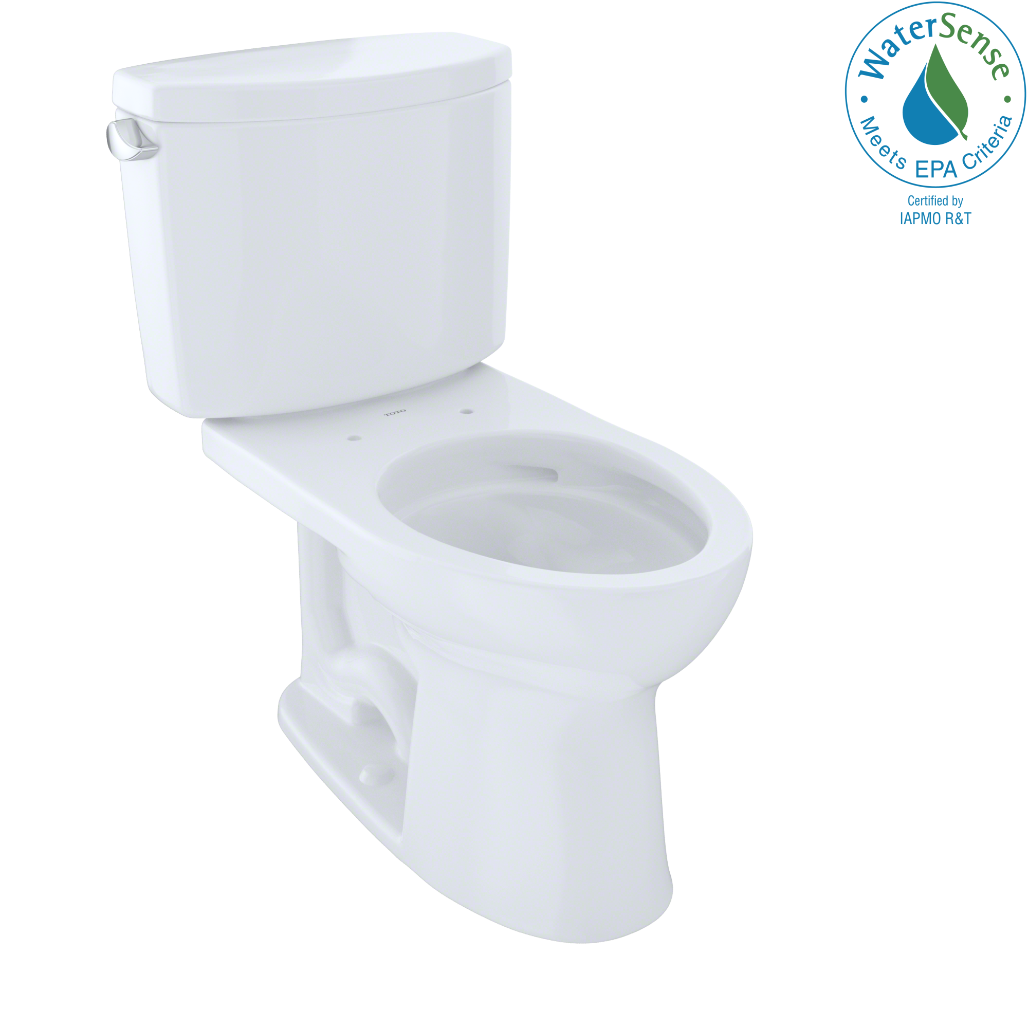 Toto Drake II Two Piece Elongated 1.28 GPF Universal Height Toilet with Cefiontect