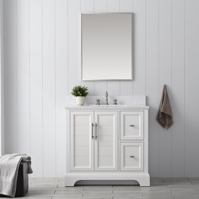 Vanity Art Madison 36" Single Sink 2 Door and Drawer Bathroom Vanity with Top