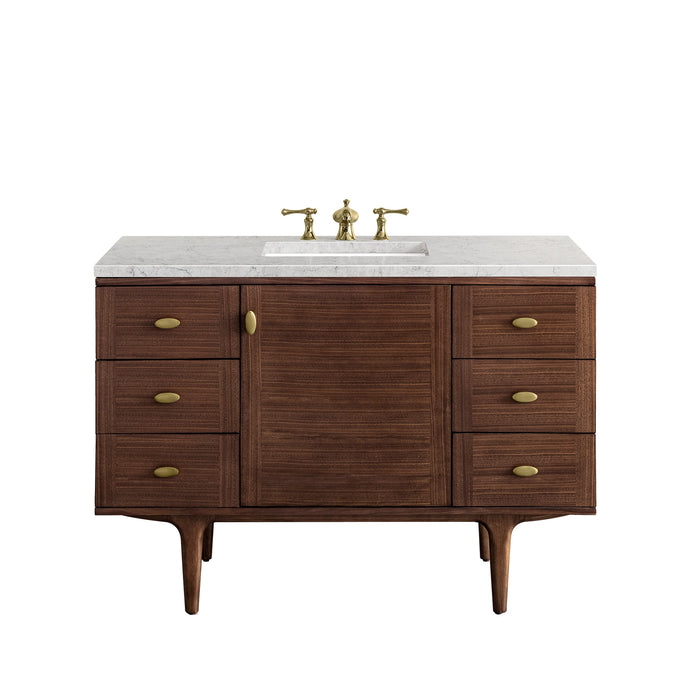 Mid-Century Walnut / Eternal Jasmine Pearl - 3 Faucet Holes