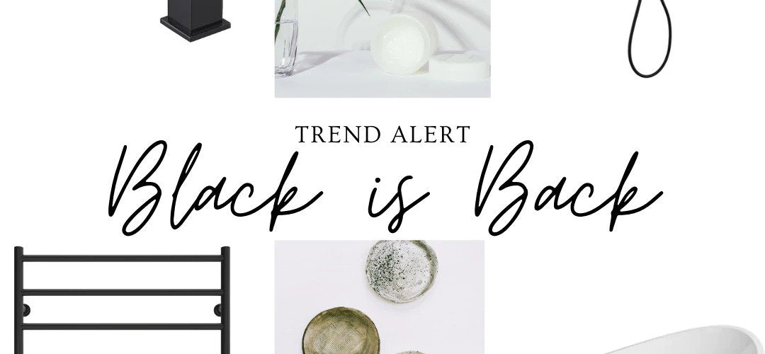 Black is Back: How To Incorporate Matte Black in Your Bathroom