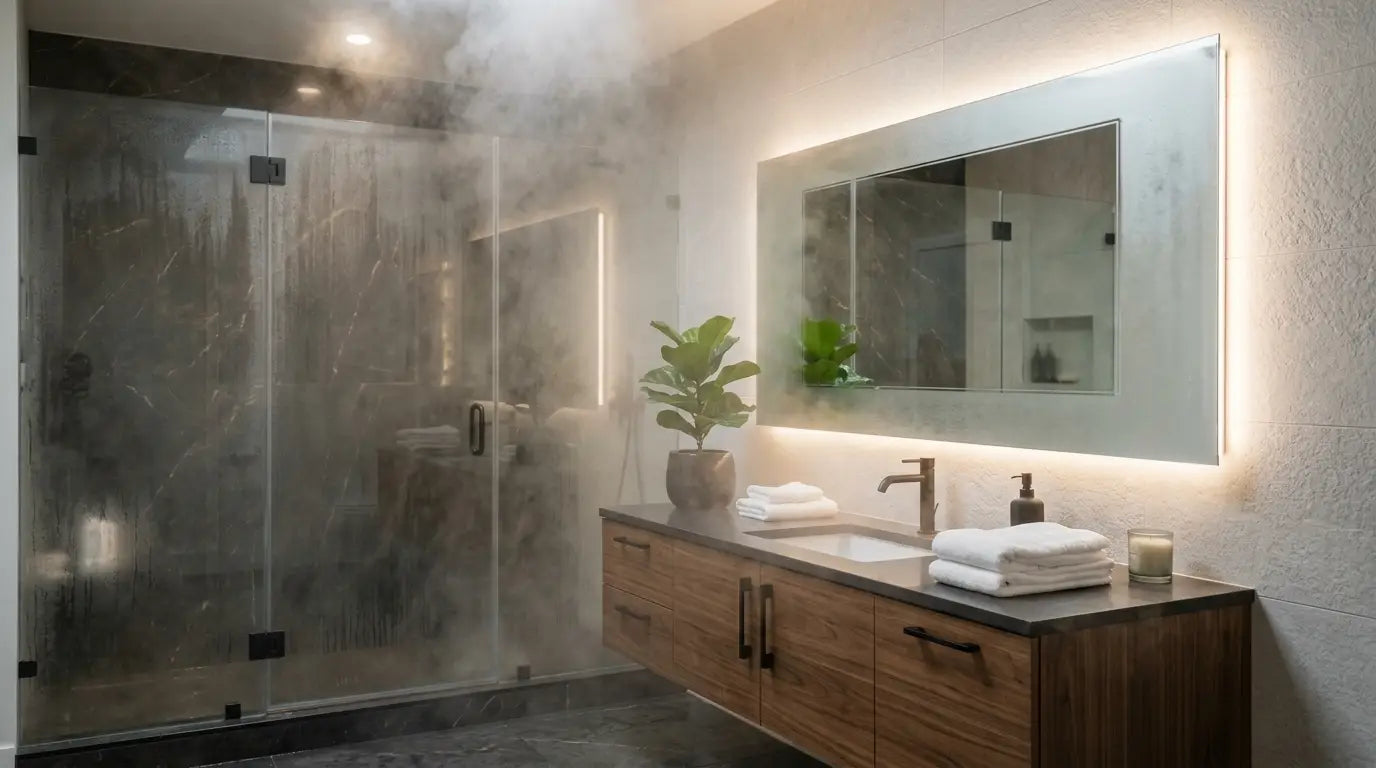 Anti-Fog Bathroom Mirrors: How They Work & Best Options