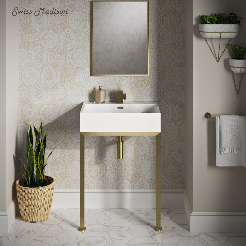 Brushed Gold / White