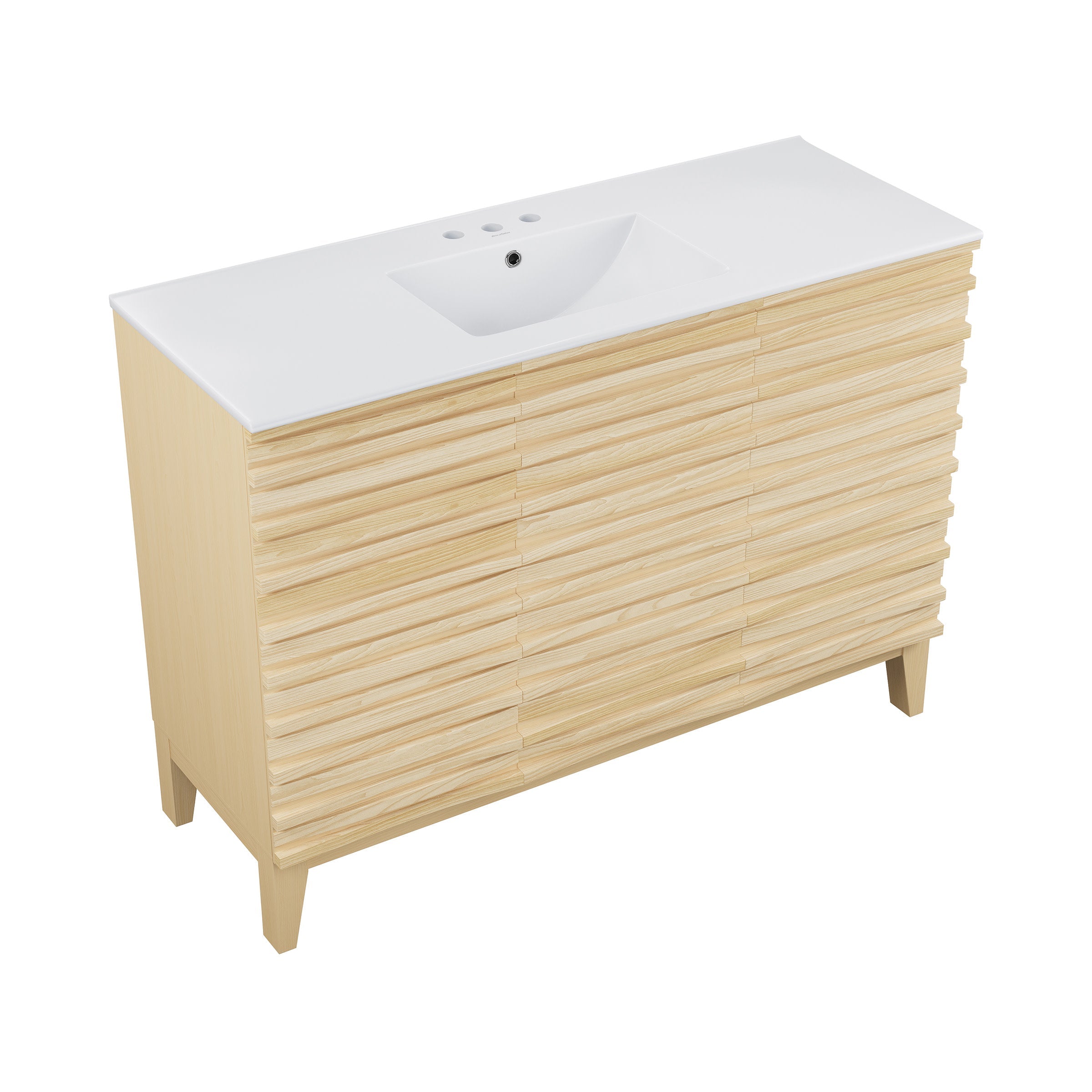 Natural Oak / Glossy White / 3-Hole
