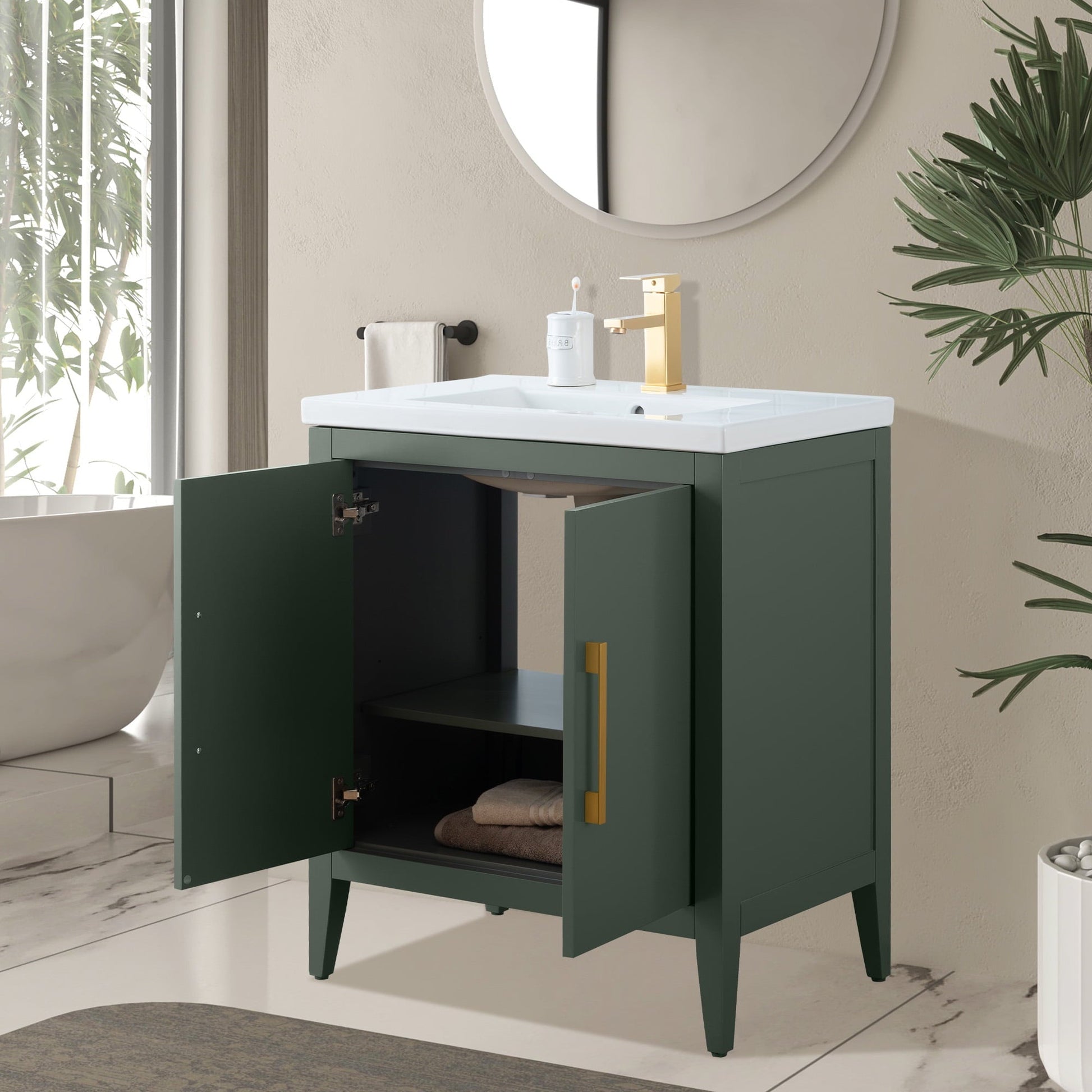 Vintage Green / Golden Brushed