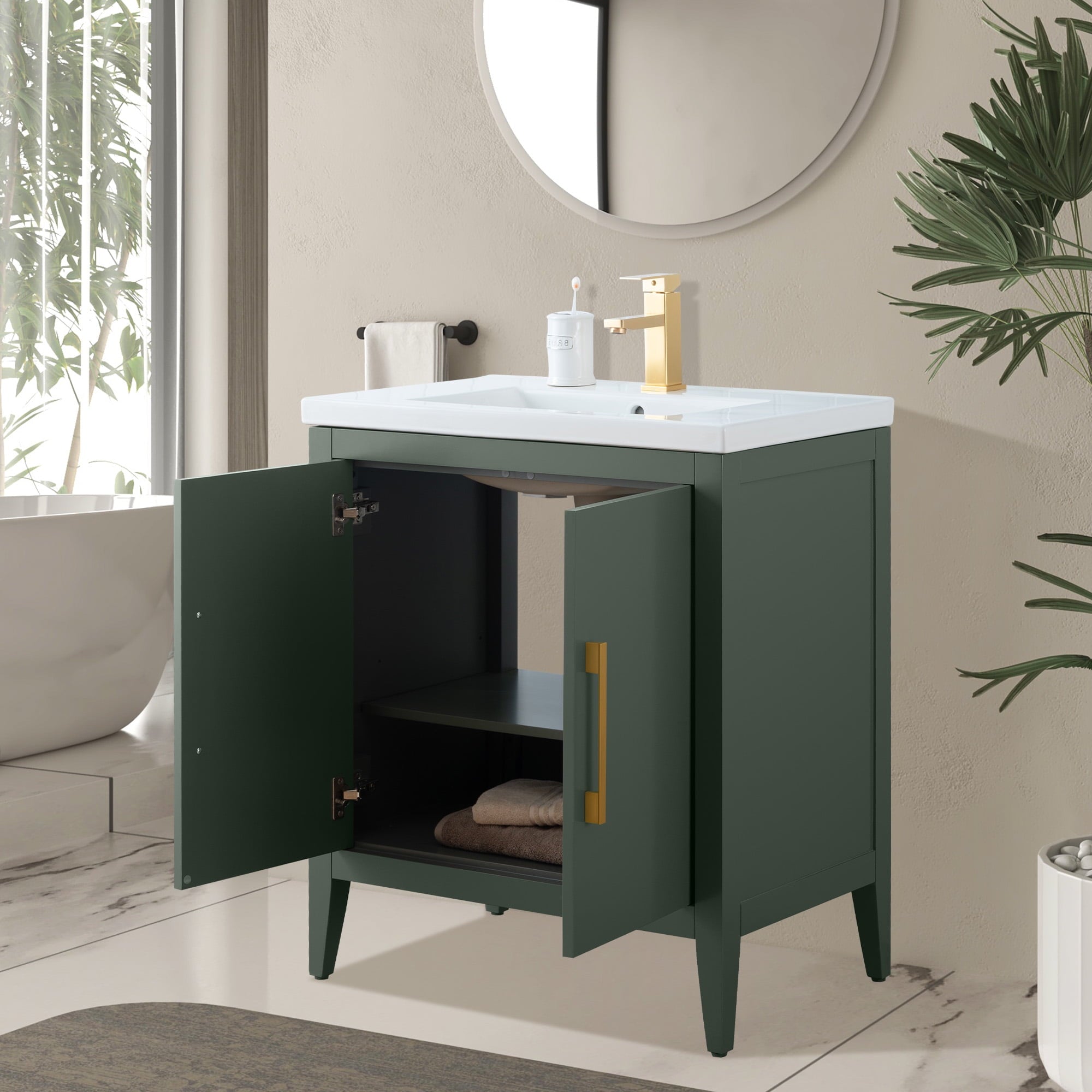 Vintage Green / Golden Brushed