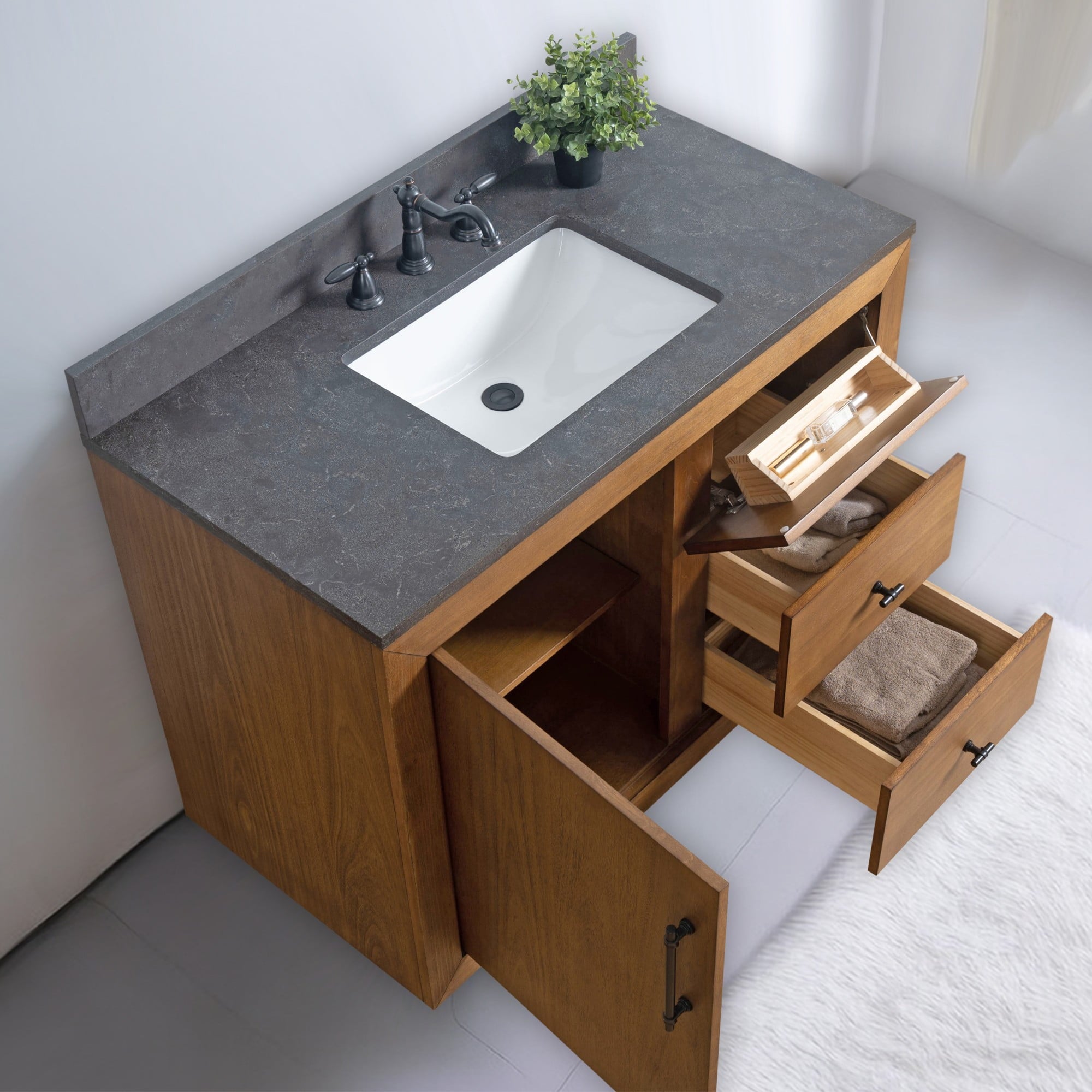 Tan / Black Limestone