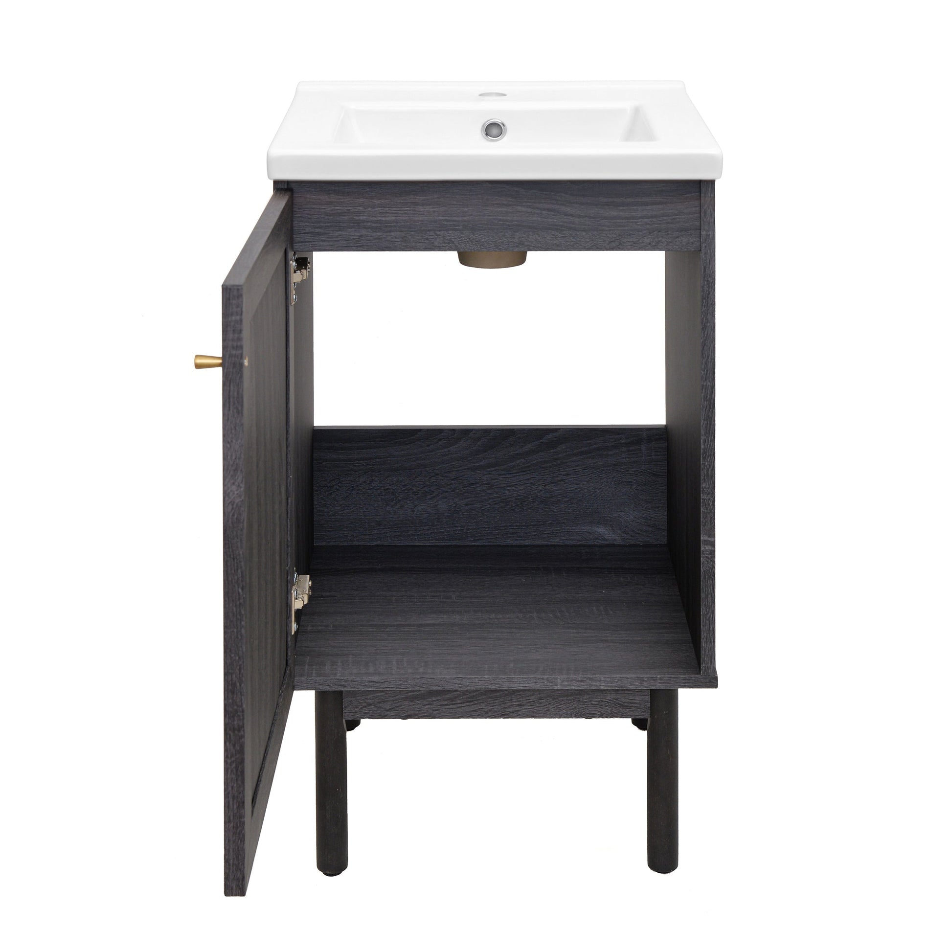 Black Oak / White / 1-Hole