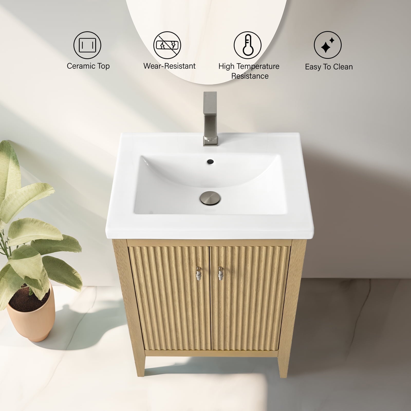 Linear Natural Oak / Brushed Nickel