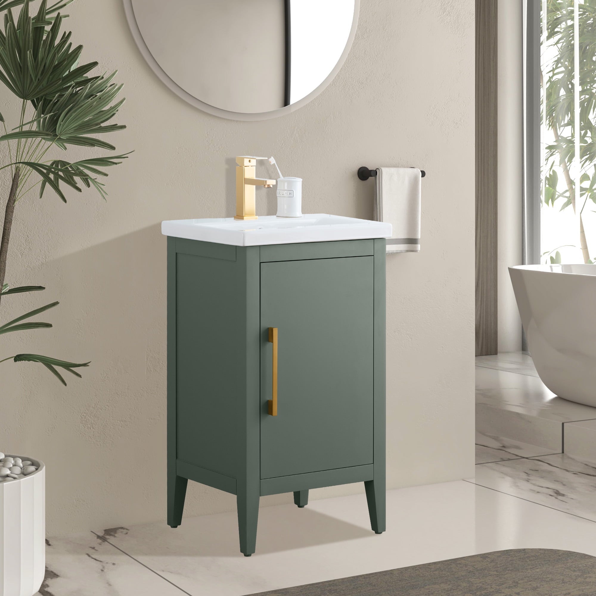 Vintage Green / Golden Brushed