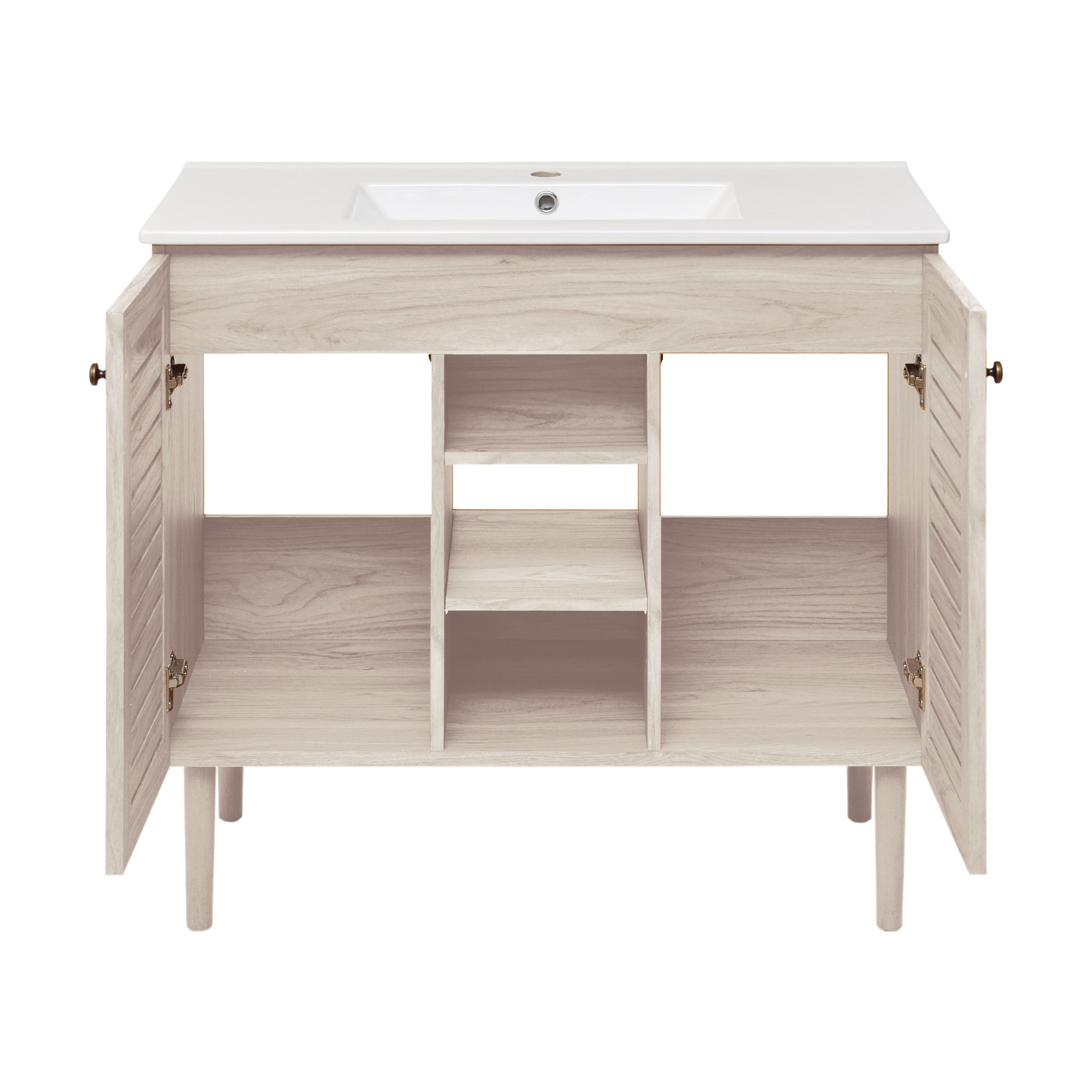 White Oak / White / 1-Hole