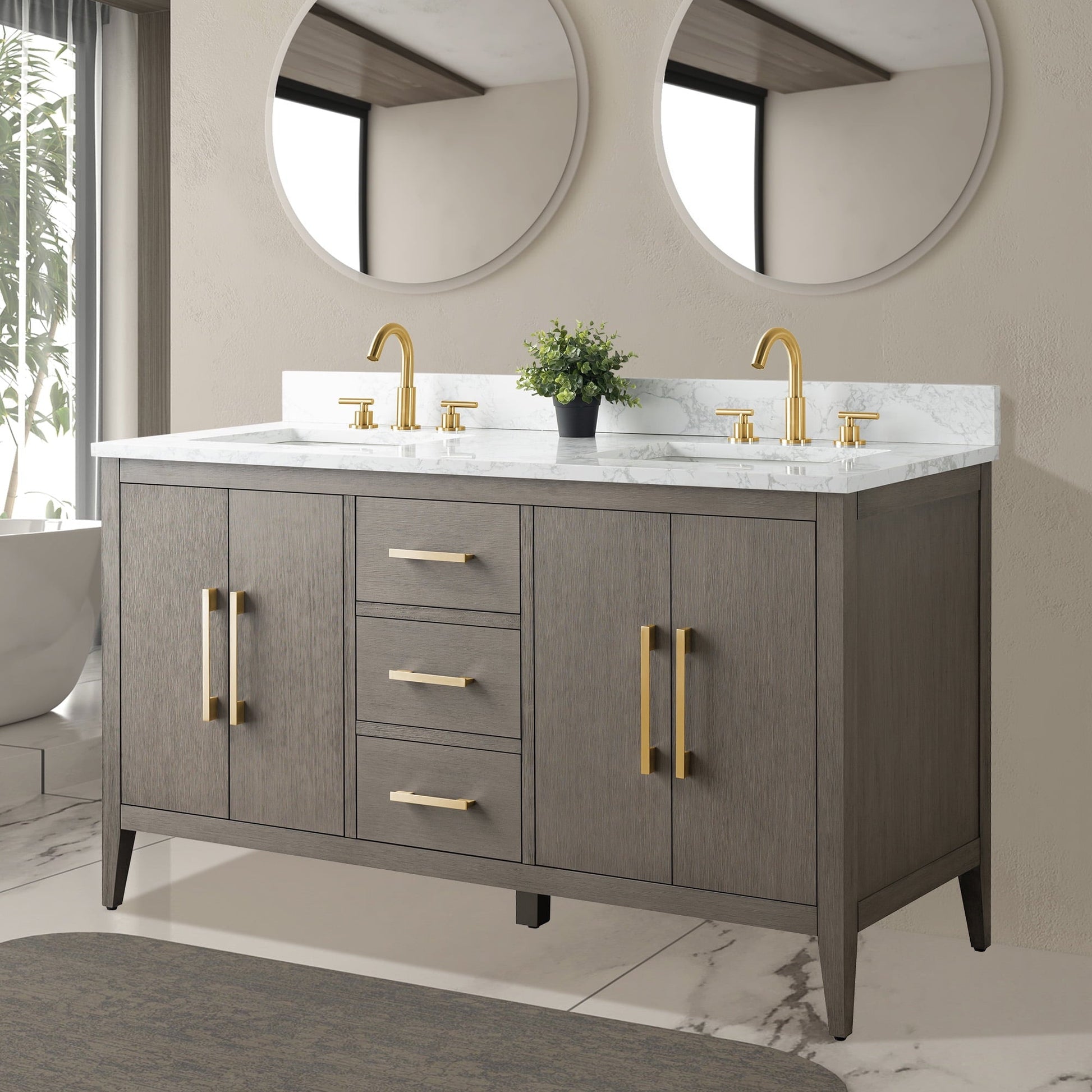 Driftwood Gray / Golden Brushed