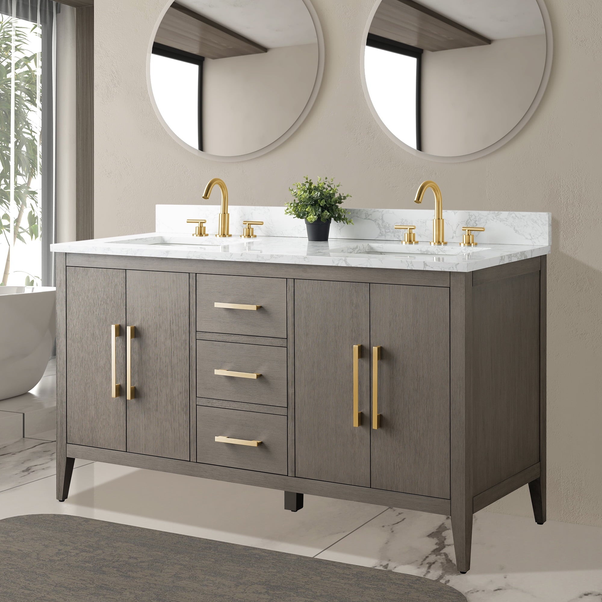 Driftwood Gray / Golden Brushed