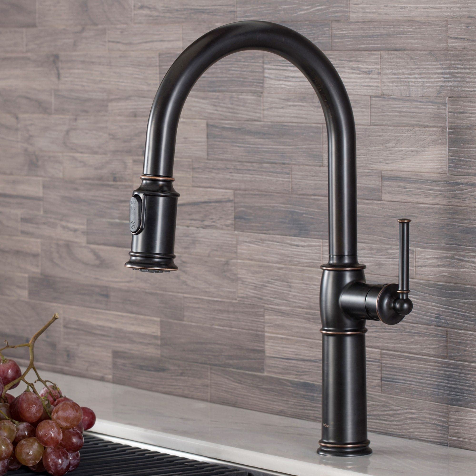 Kraus Sellette Single Handle Deck-mount Pull-down Kitchen Faucet