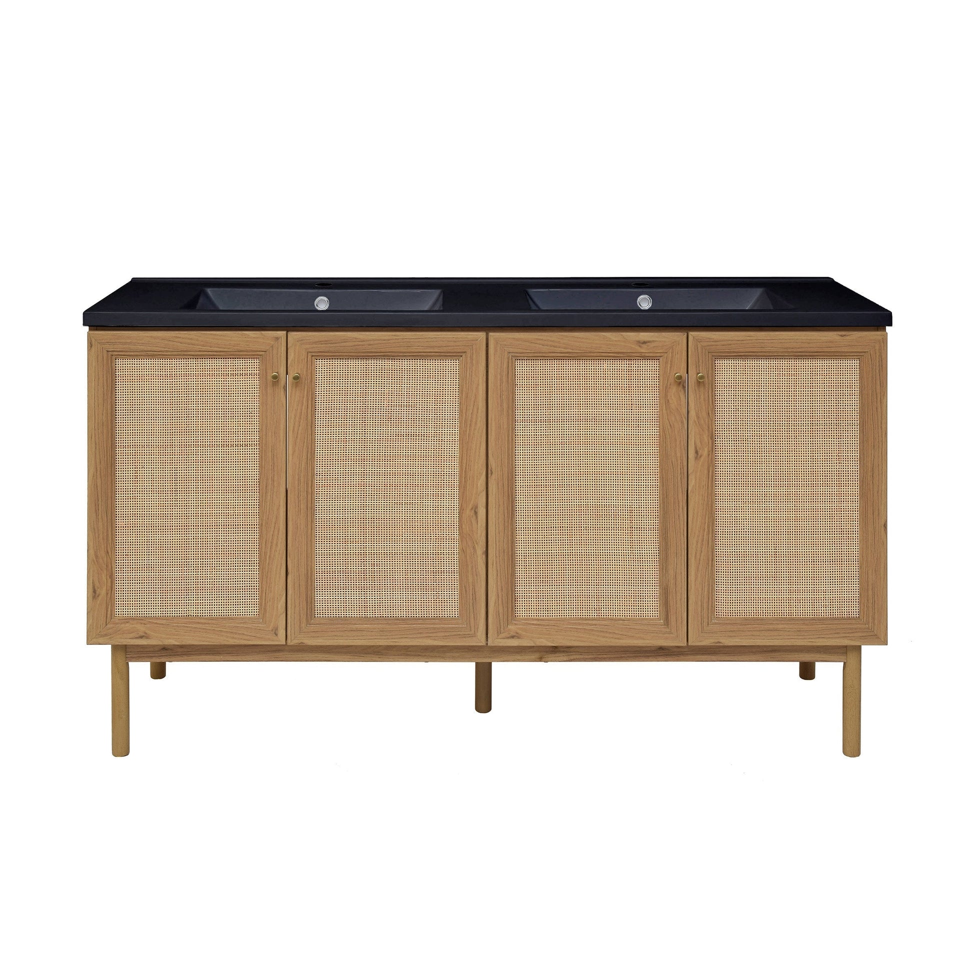 Golden Oak / Matte Black / 1-Hole