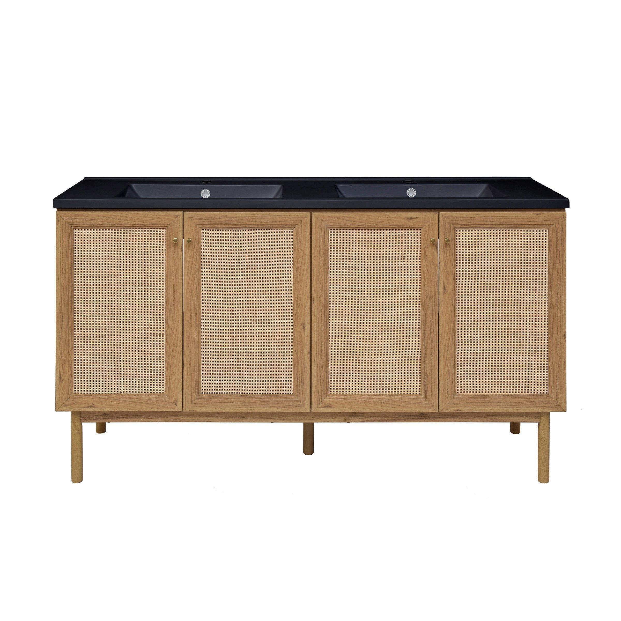 Golden Oak / Matte Black / 1-Hole
