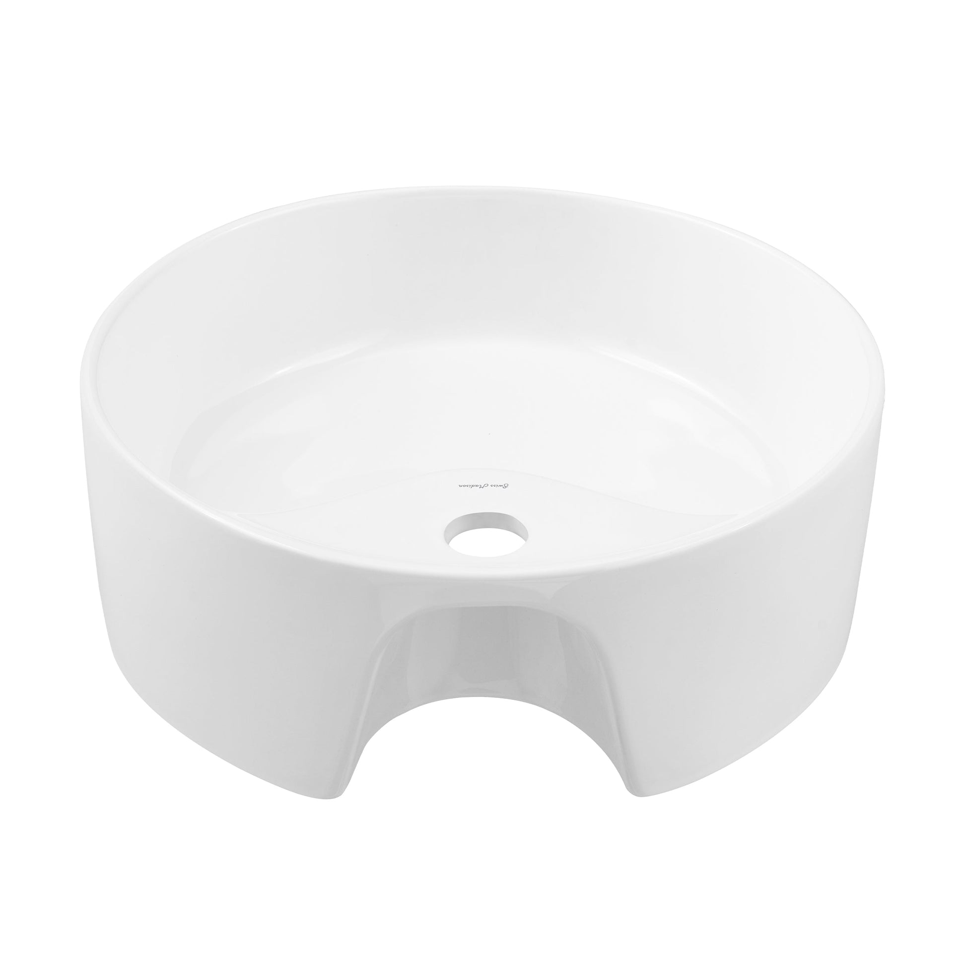 Brushed Gold / White / 1-Hole
