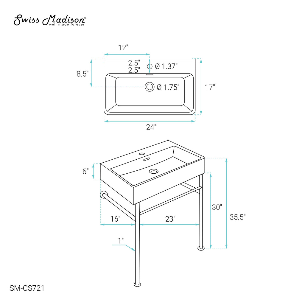 Gold / White / 1-Hole