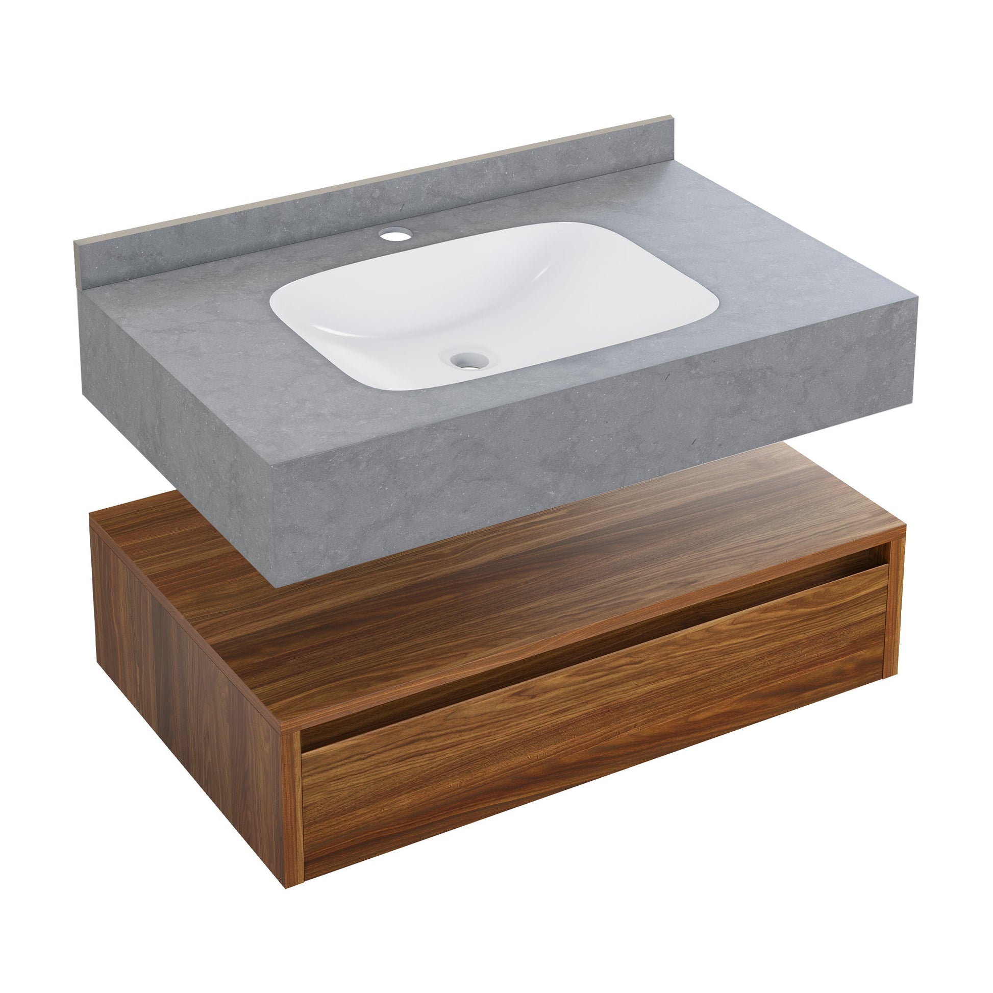 Brown Oak / Charcoal Gray