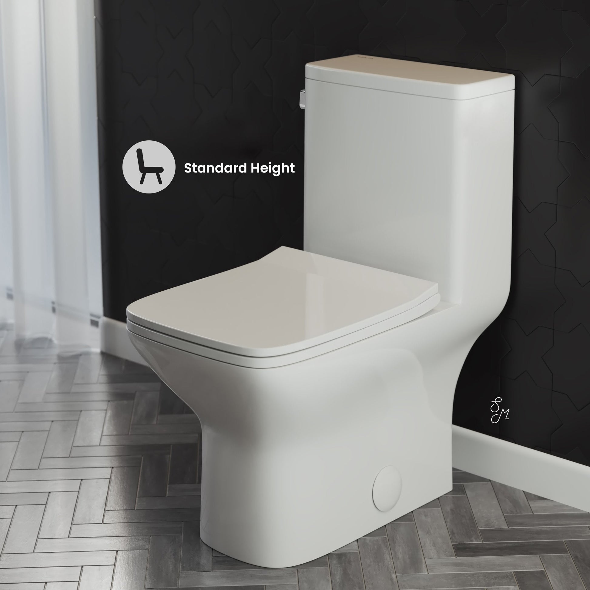 Glossy White / Single - Left