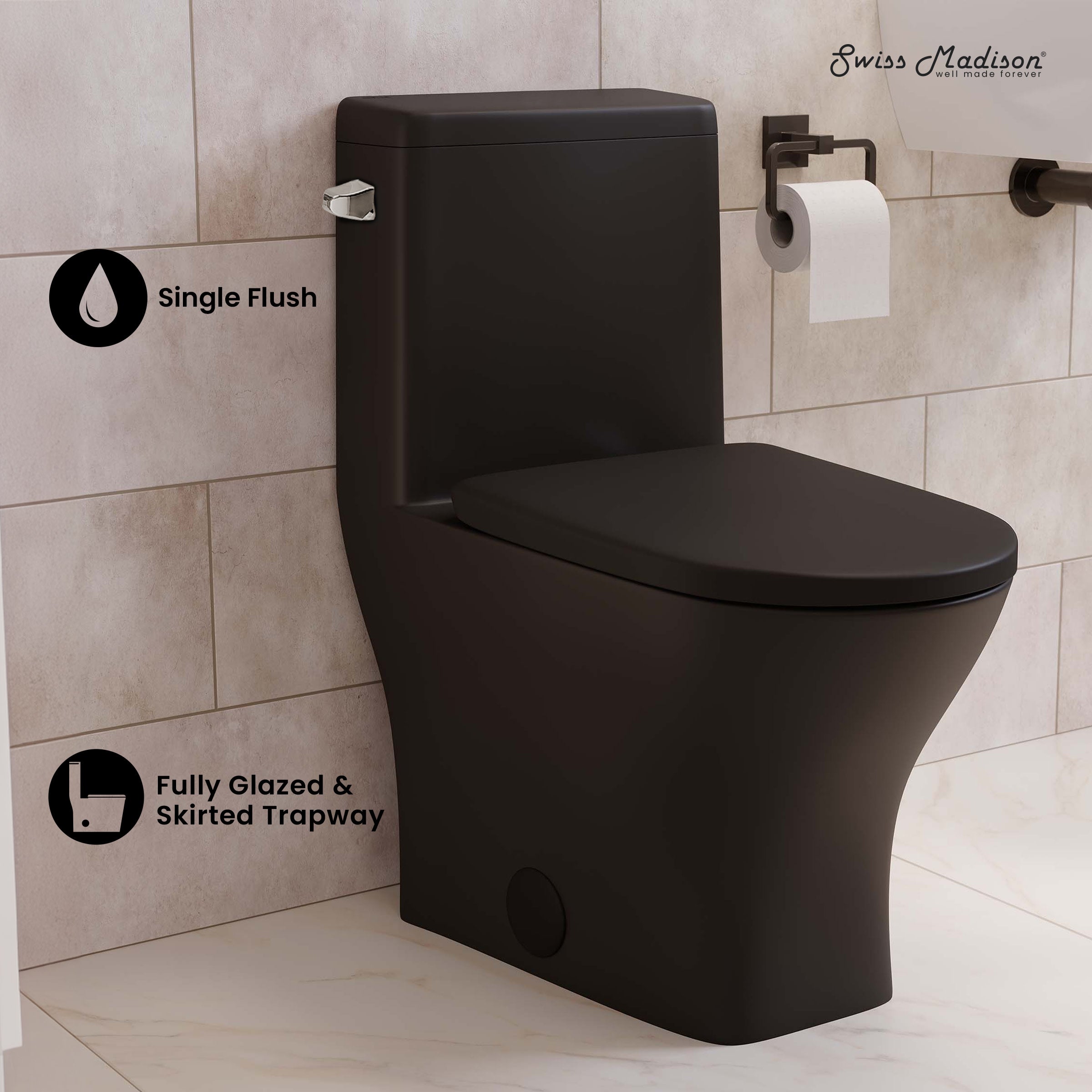 Matte Black / Single - Left / Single Piece