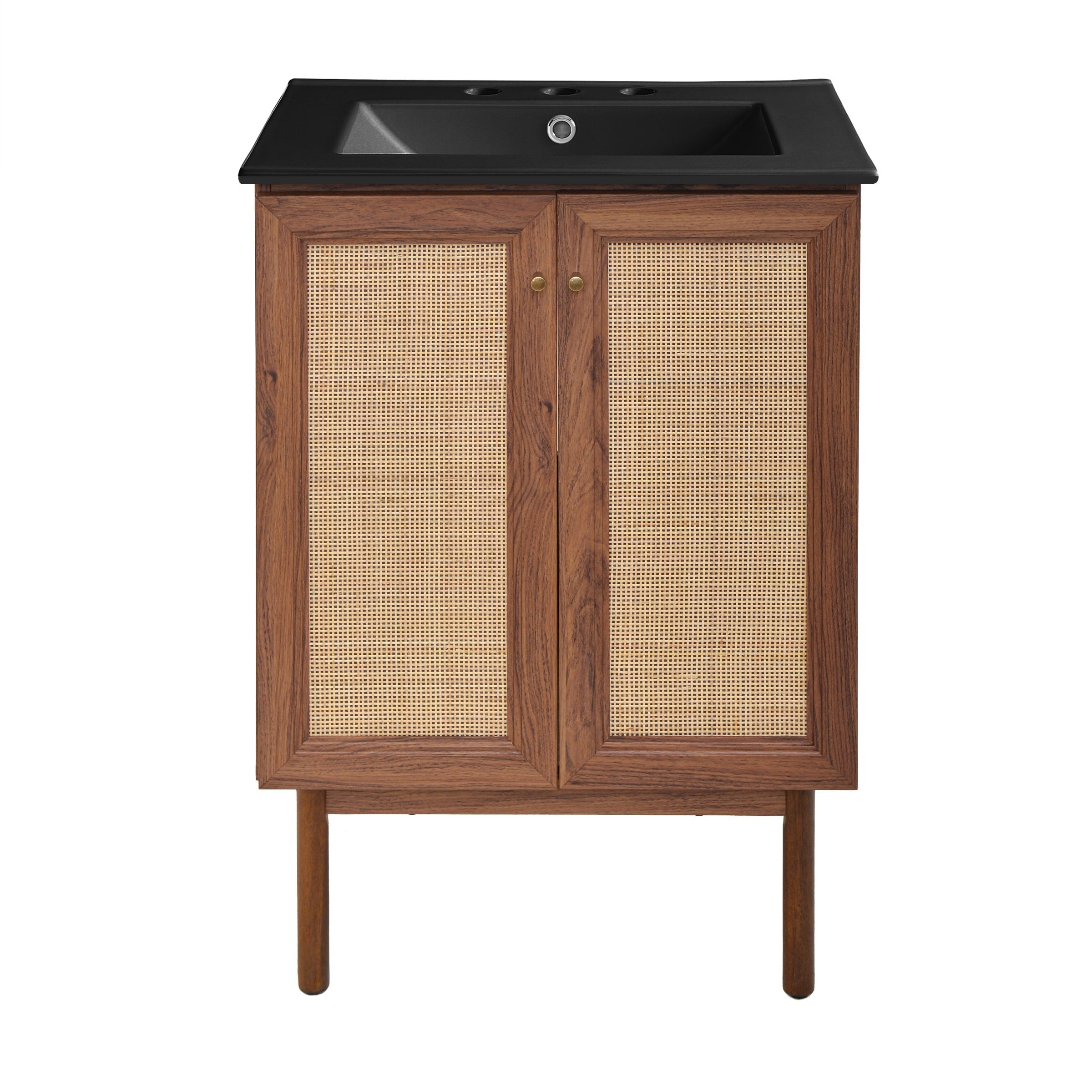 Brown Oak / Matte Black / 3-Hole