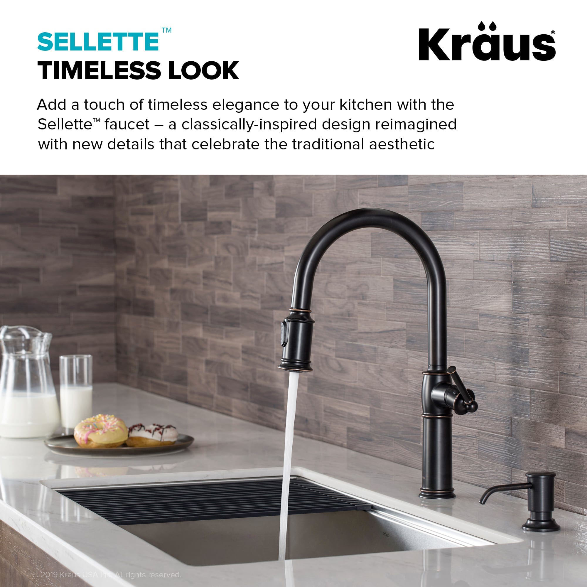 Kraus Sellette Single Handle Deck-mount Pull-down Kitchen Faucet