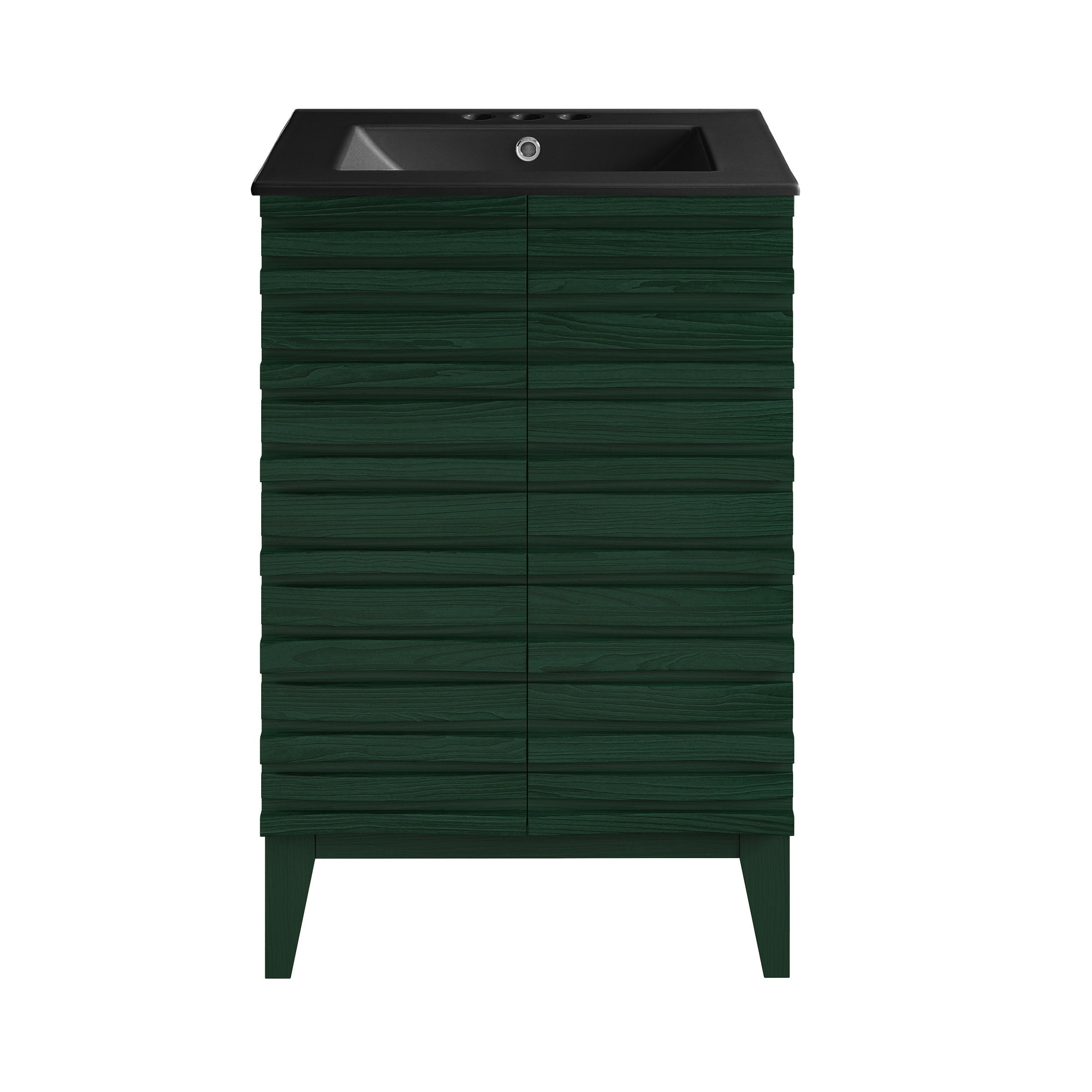 Green Oak / Matte Black / 3-Hole - Center