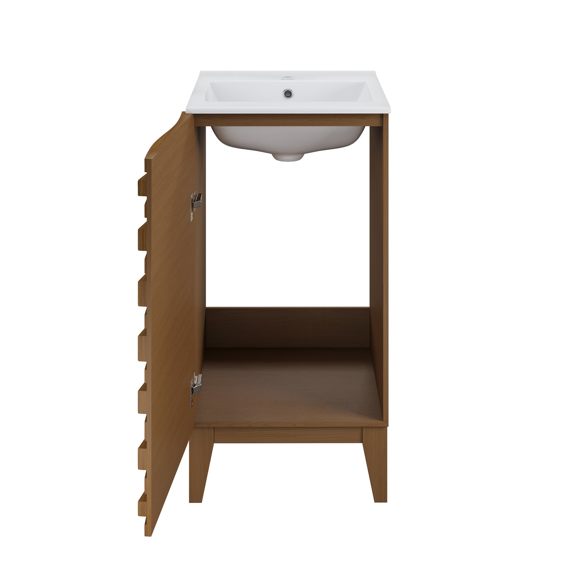Brown Oak / White