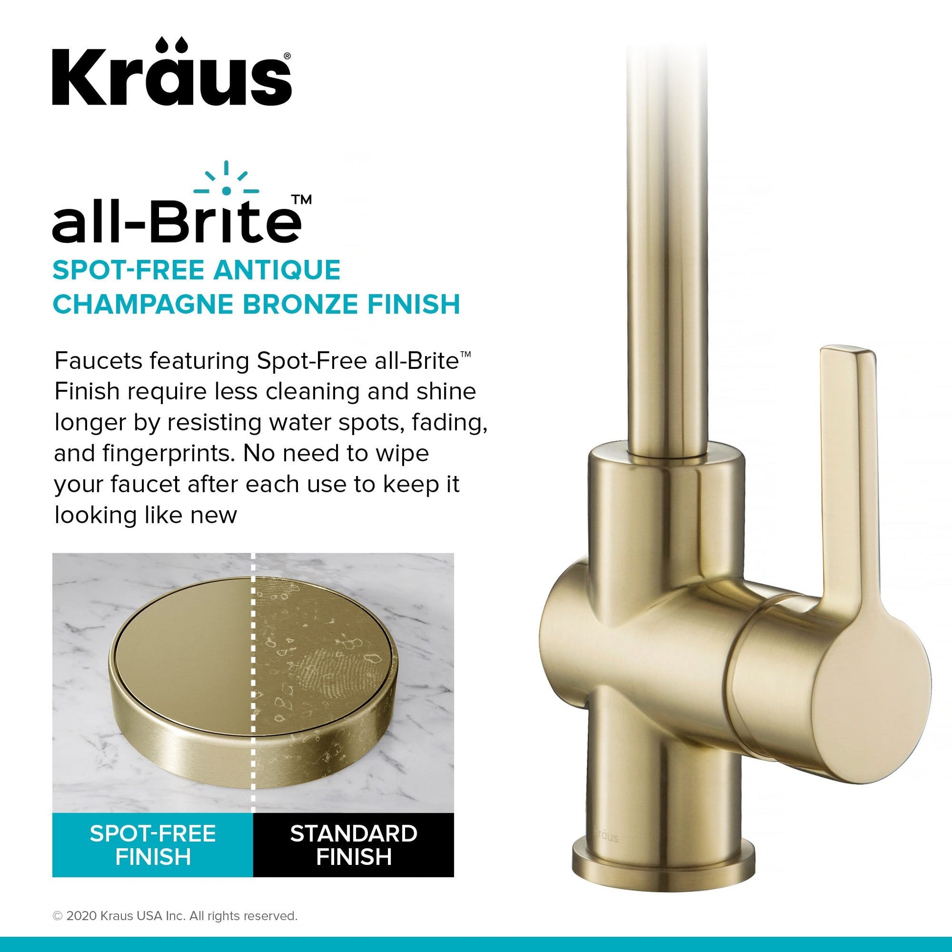 Spot Free Antique Champagne Bronze