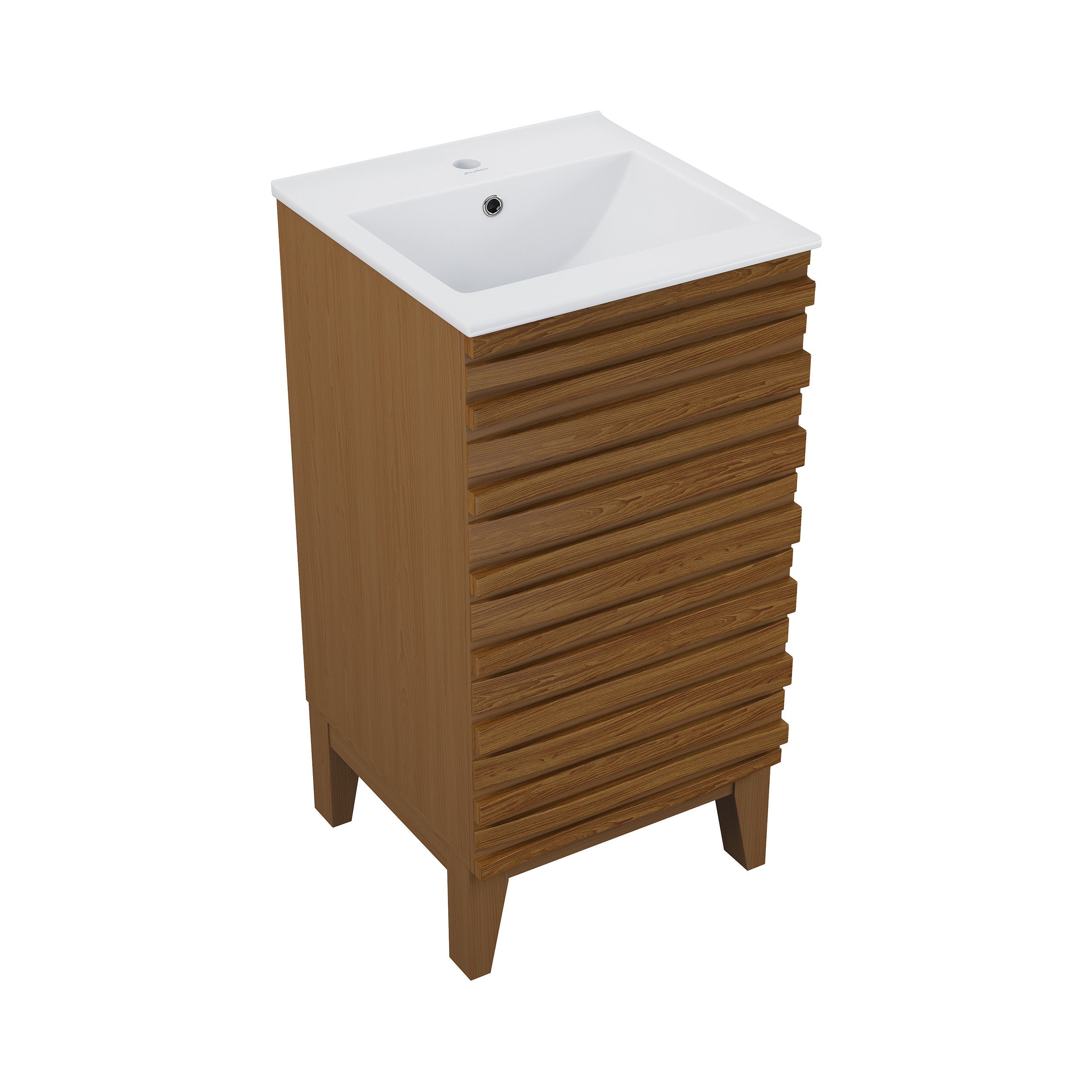 Brown Oak / White