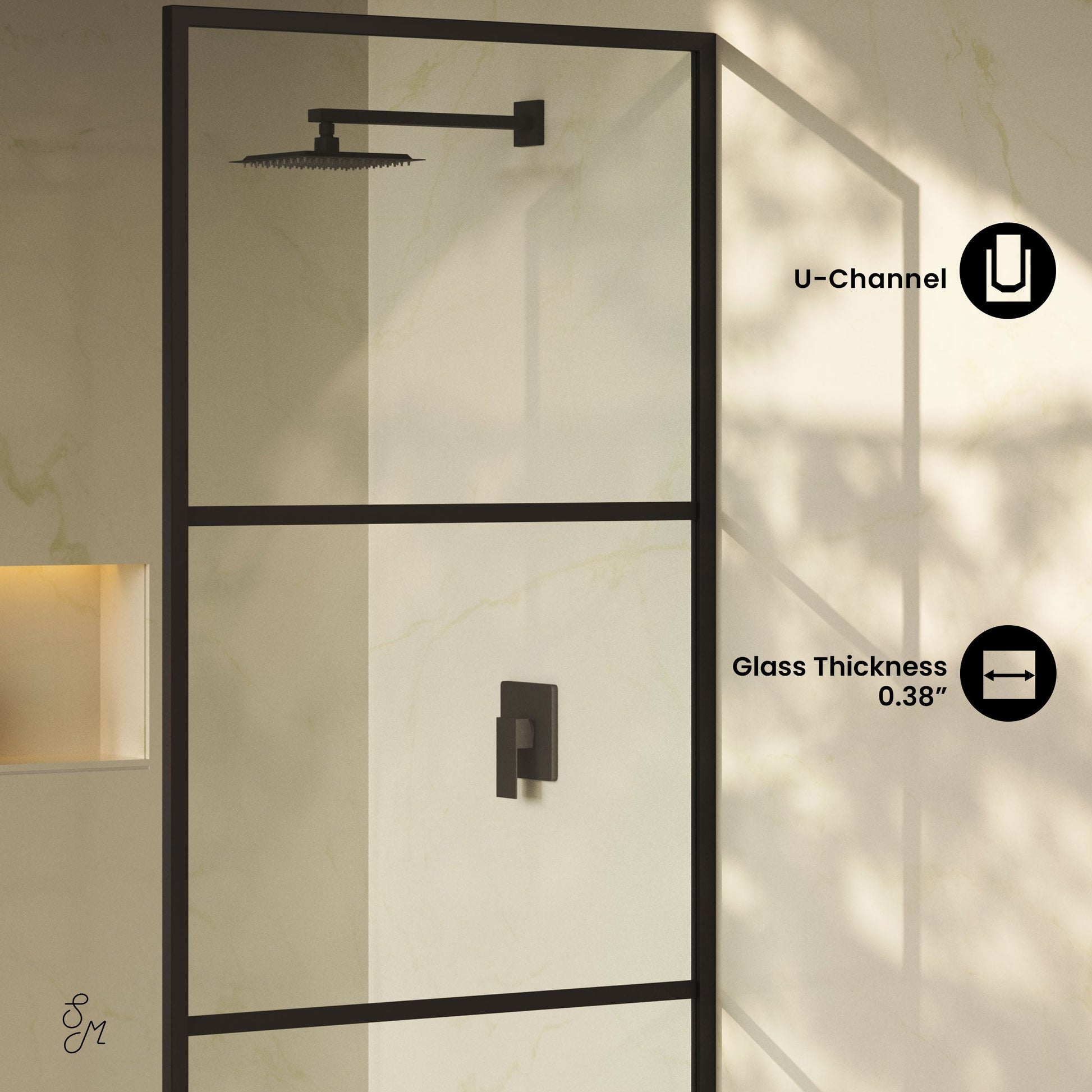 Matte Black / Shower Door