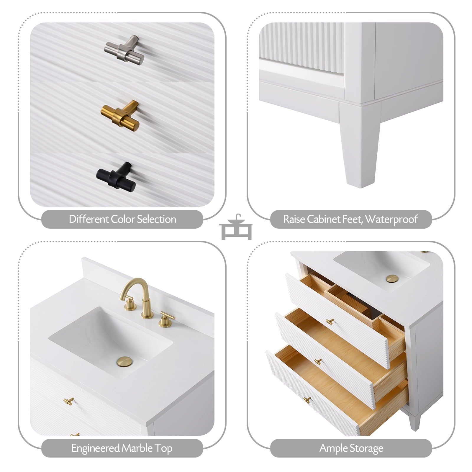 Linear White / Matte Black