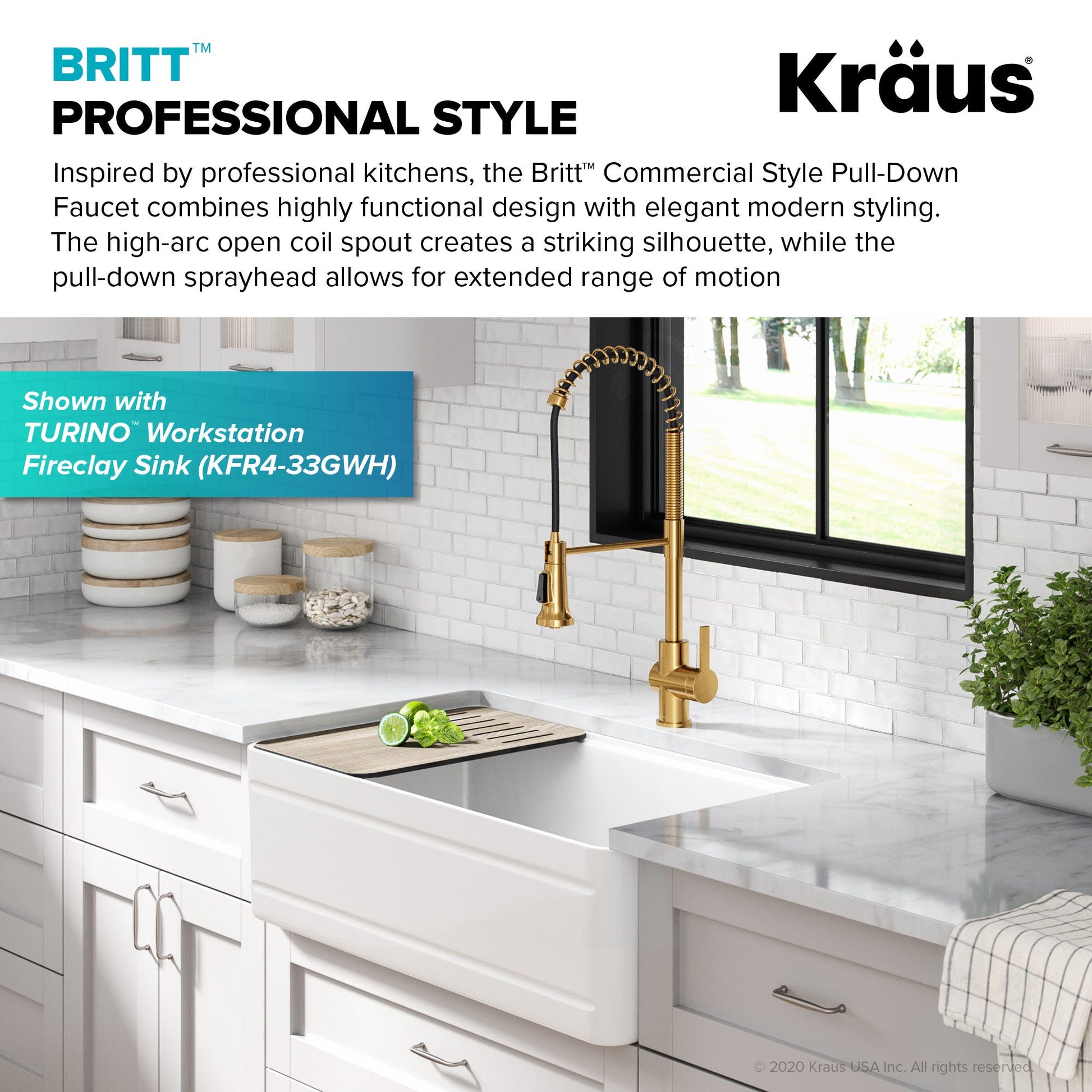 Brushed Brass / Pull Down