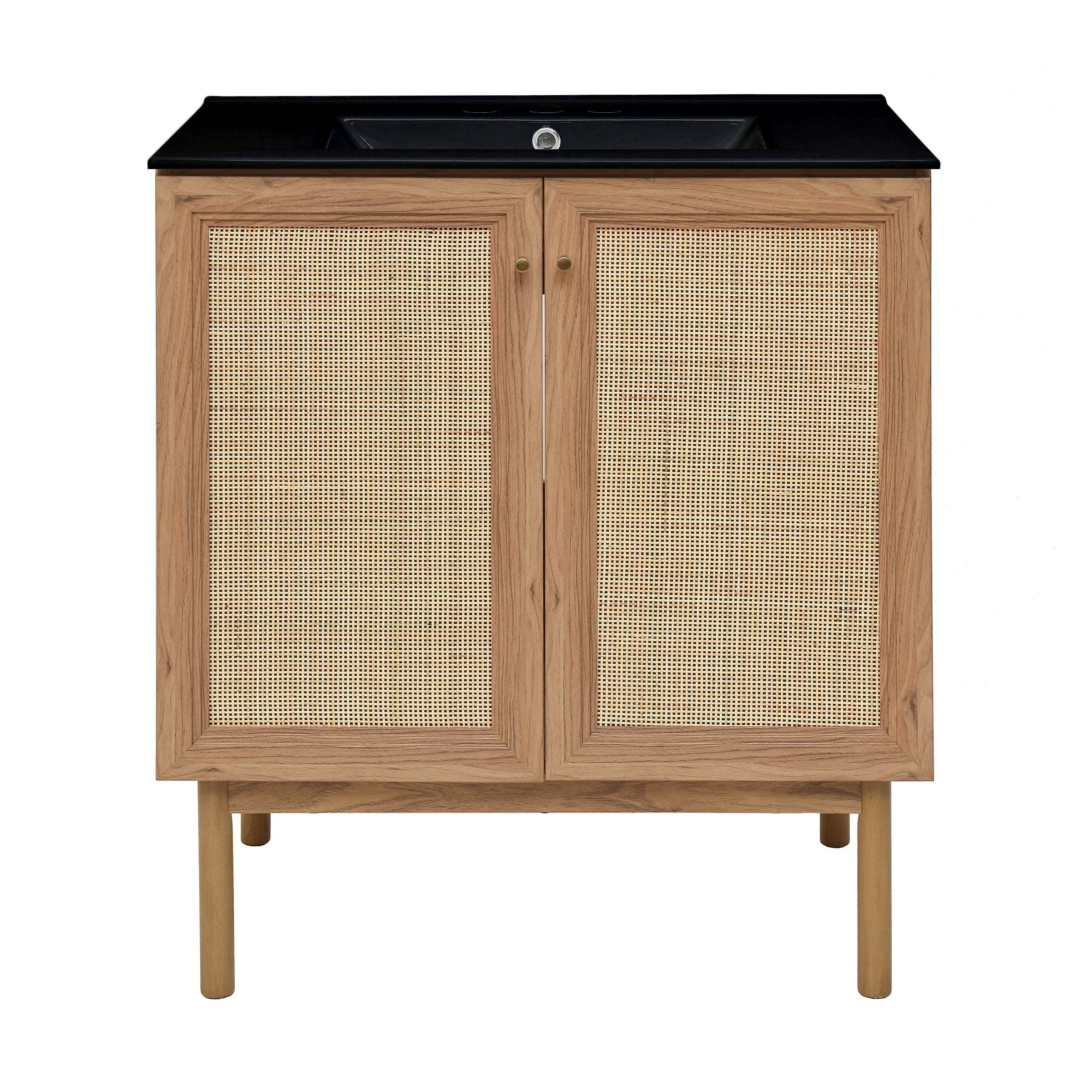 Golden Oak / Matte Black / 3-Hole