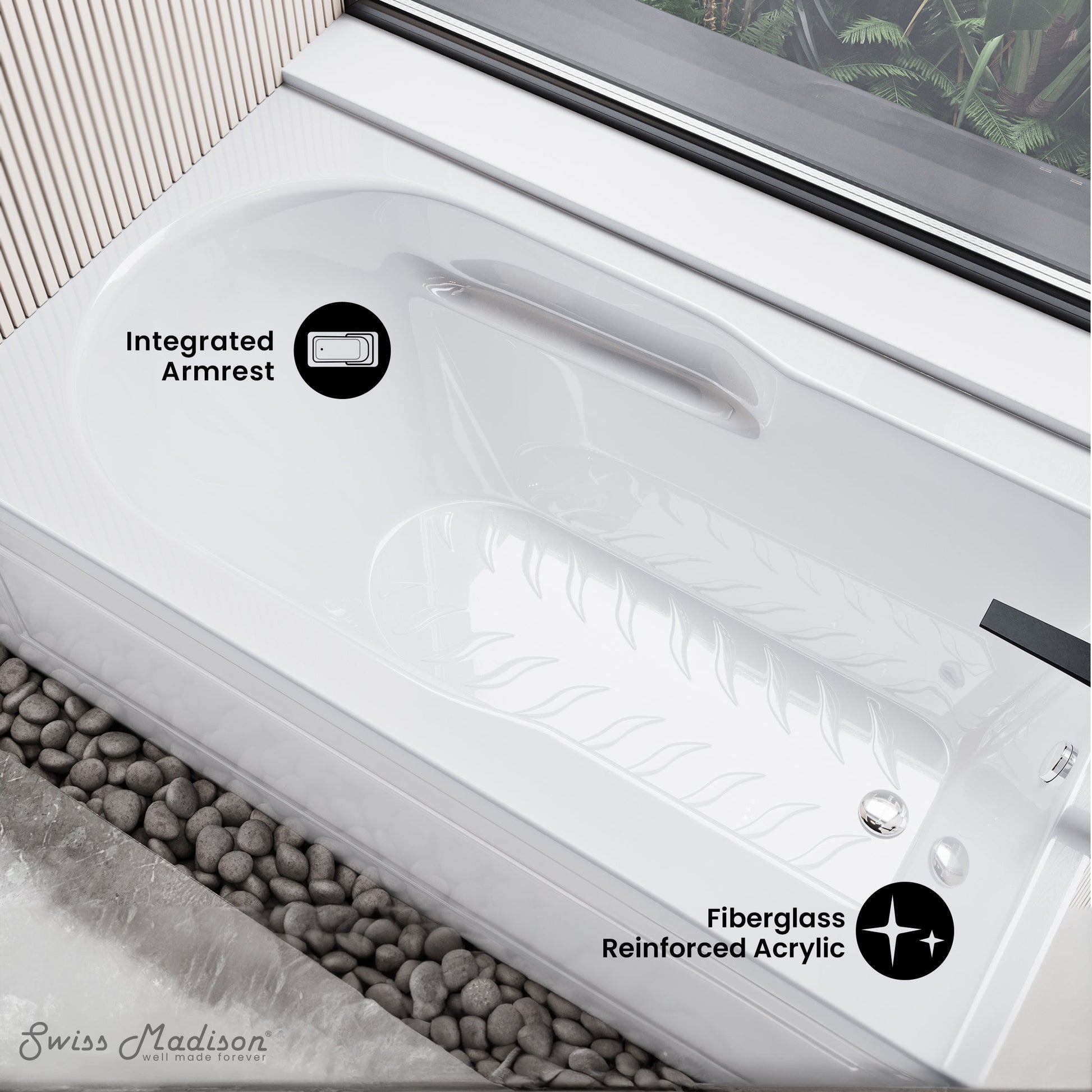 Glossy White / Right / Alcove - Apron