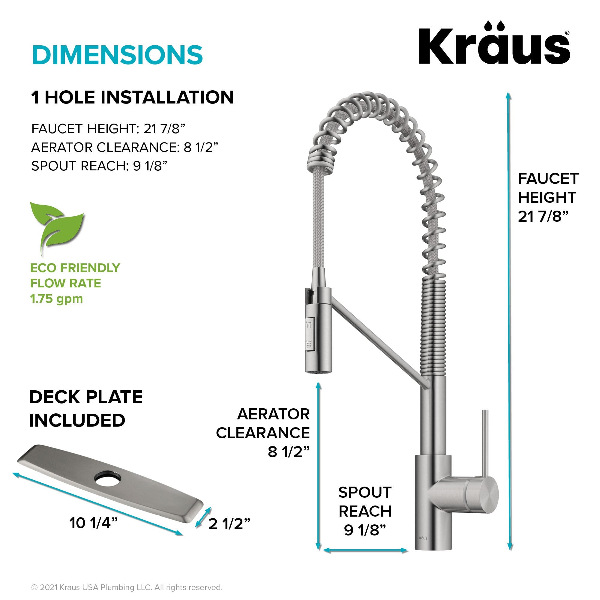 Spot Free Stainless Steel / Pull Down / Yes