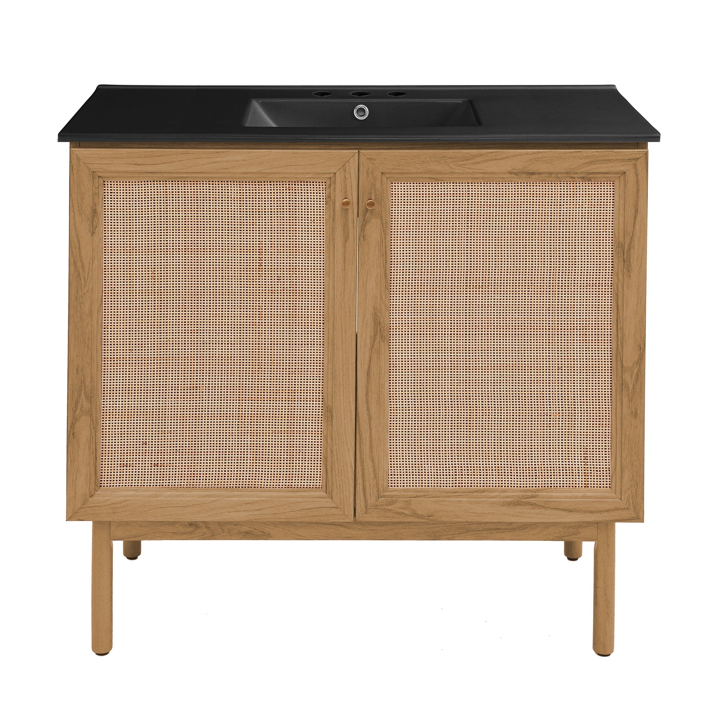 Golden Oak / Black / 3-Hole