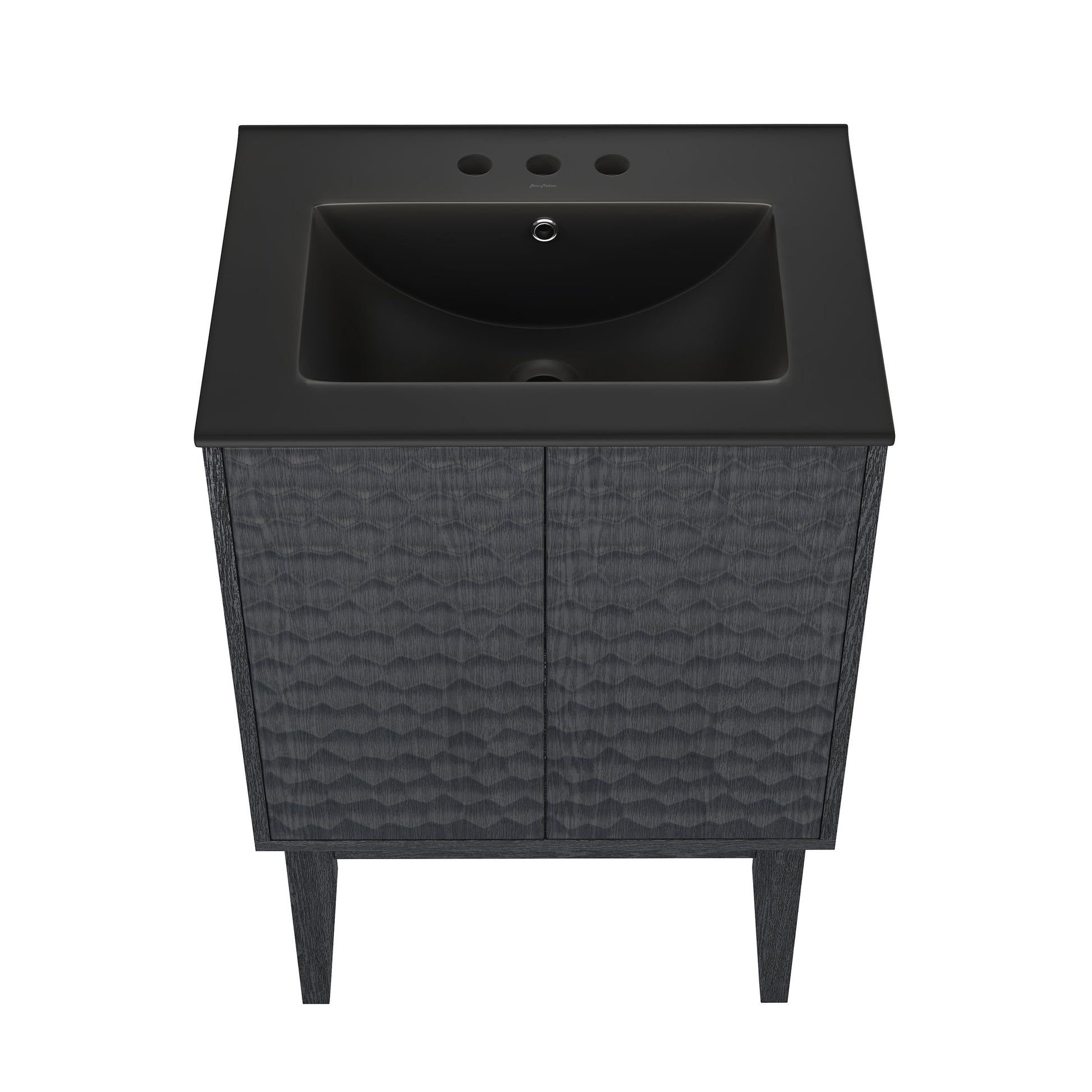 Black Oak / Matte Black / 3-Hole