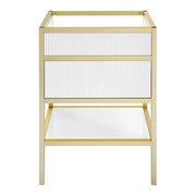 White and Gold / White / 1-Hole
