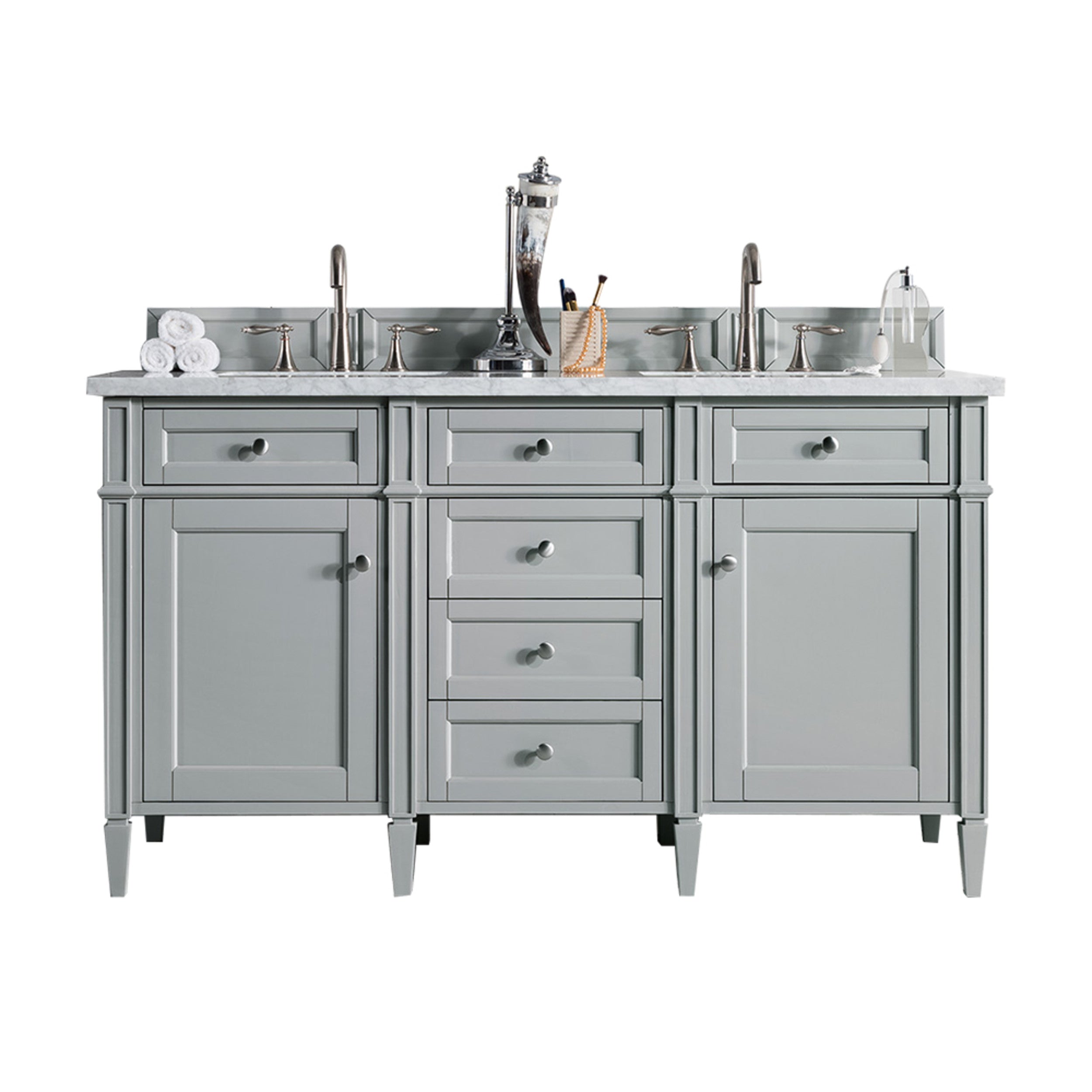Urban Gray / Carrara White - 3 Faucet Holes