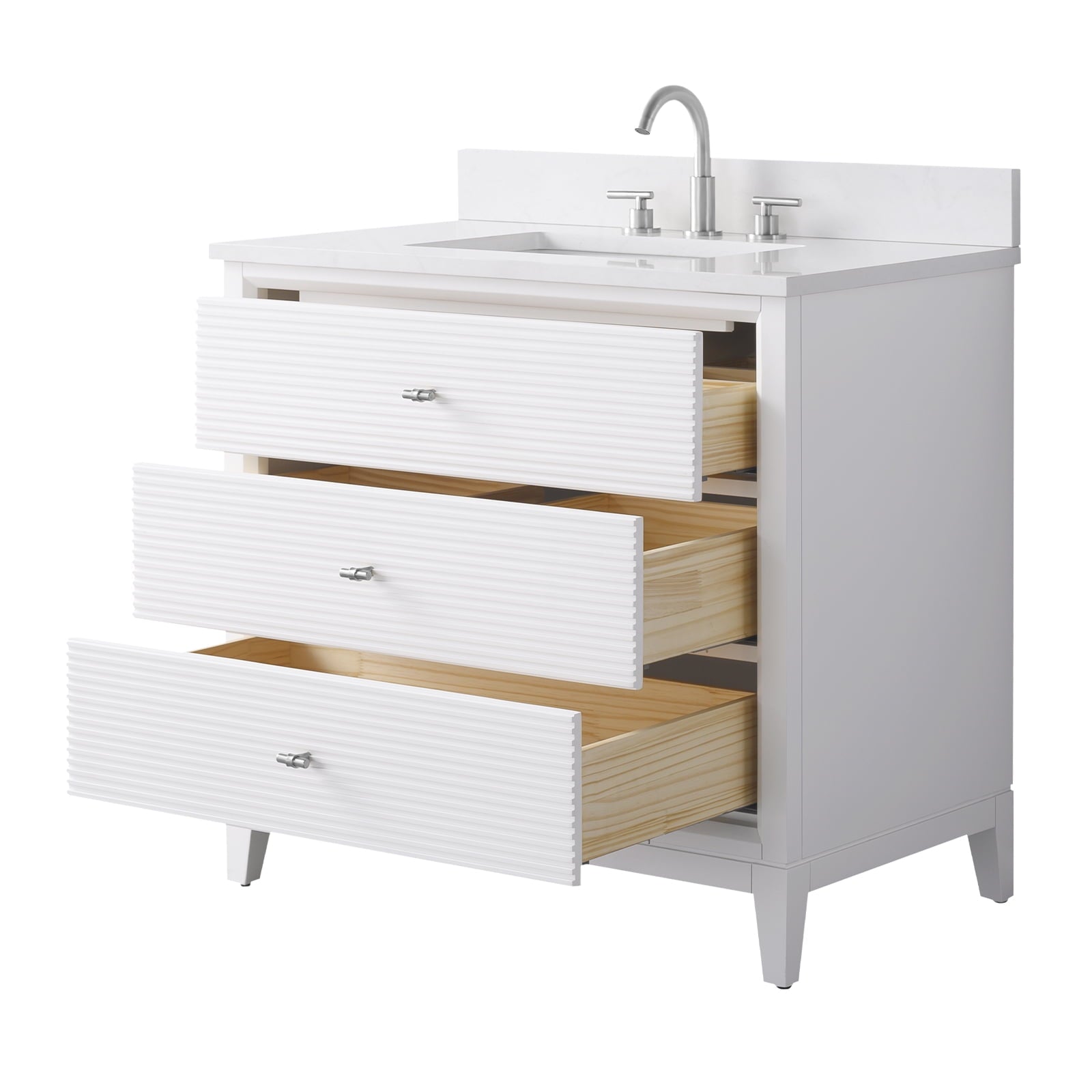 Linear White / Brushed Nickel