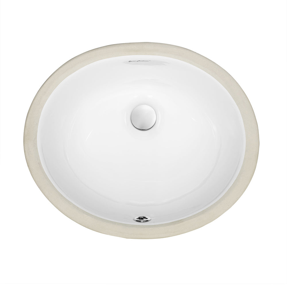 Glossy White / Oval